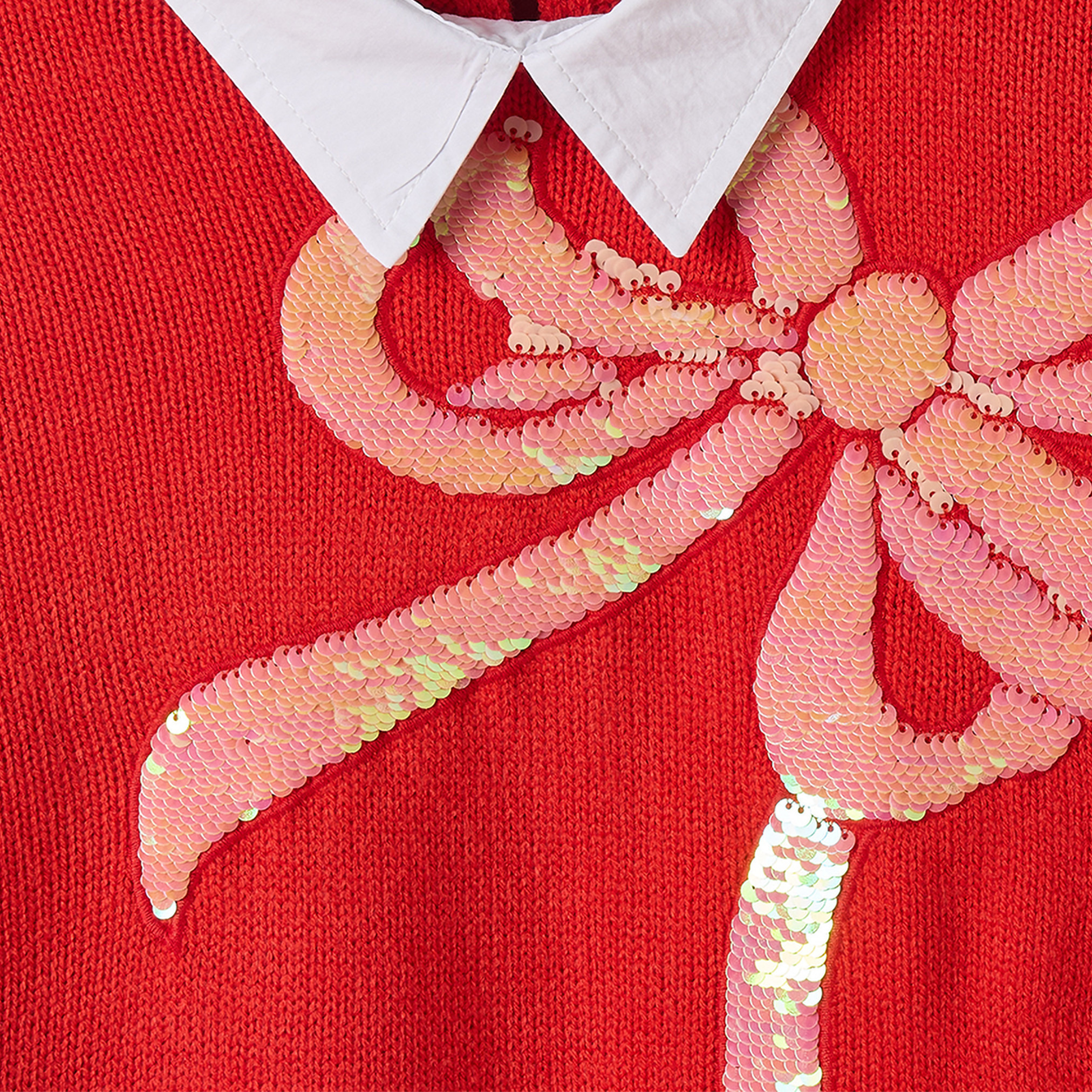 سويتشرت بياقة مزينة بترتر من جونيورز-girls-clothing-jumpersandcardigans-image-4