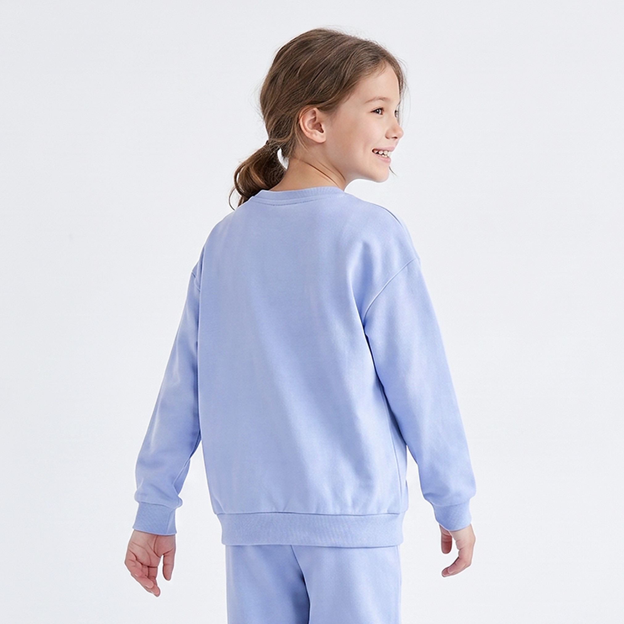 Juniors Ballerina Print Sweatshirt with Long Sleeves-girls-clothing-sweatshirts-image-3