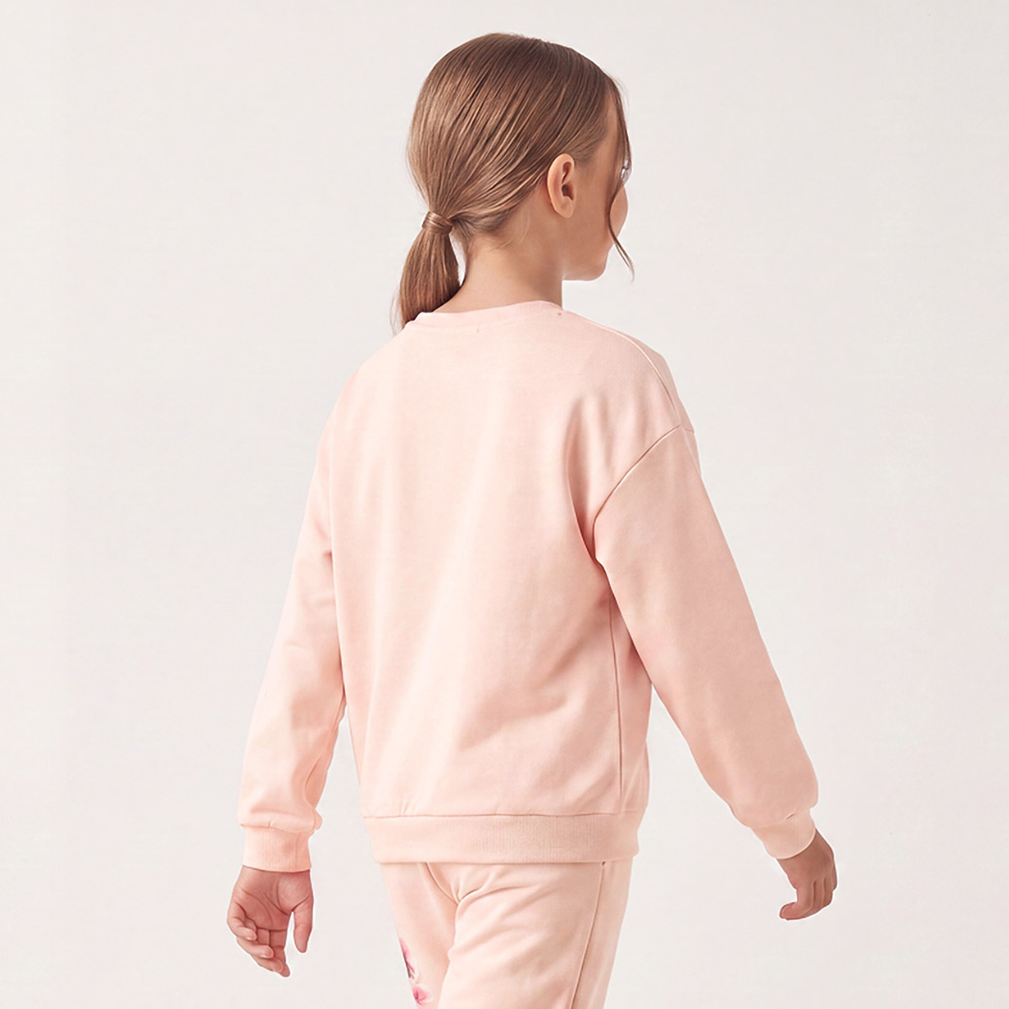 Juniors Floral Print Sweatshirt with Long Sleeves-girls-clothing-sweatshirts-image-3