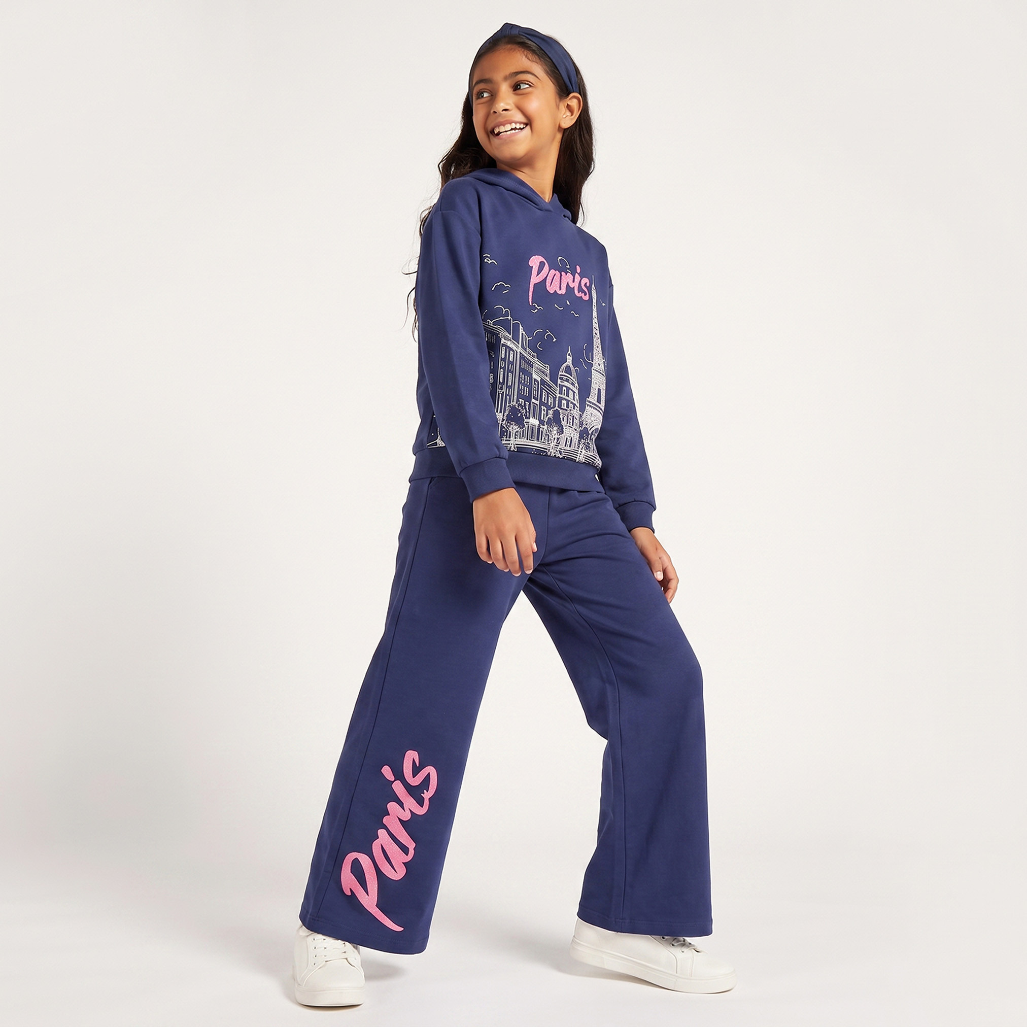 سويت شيرت بقبعة وطبعات باريس من جونيورز-girls-clothing-sweatshirts-image-6