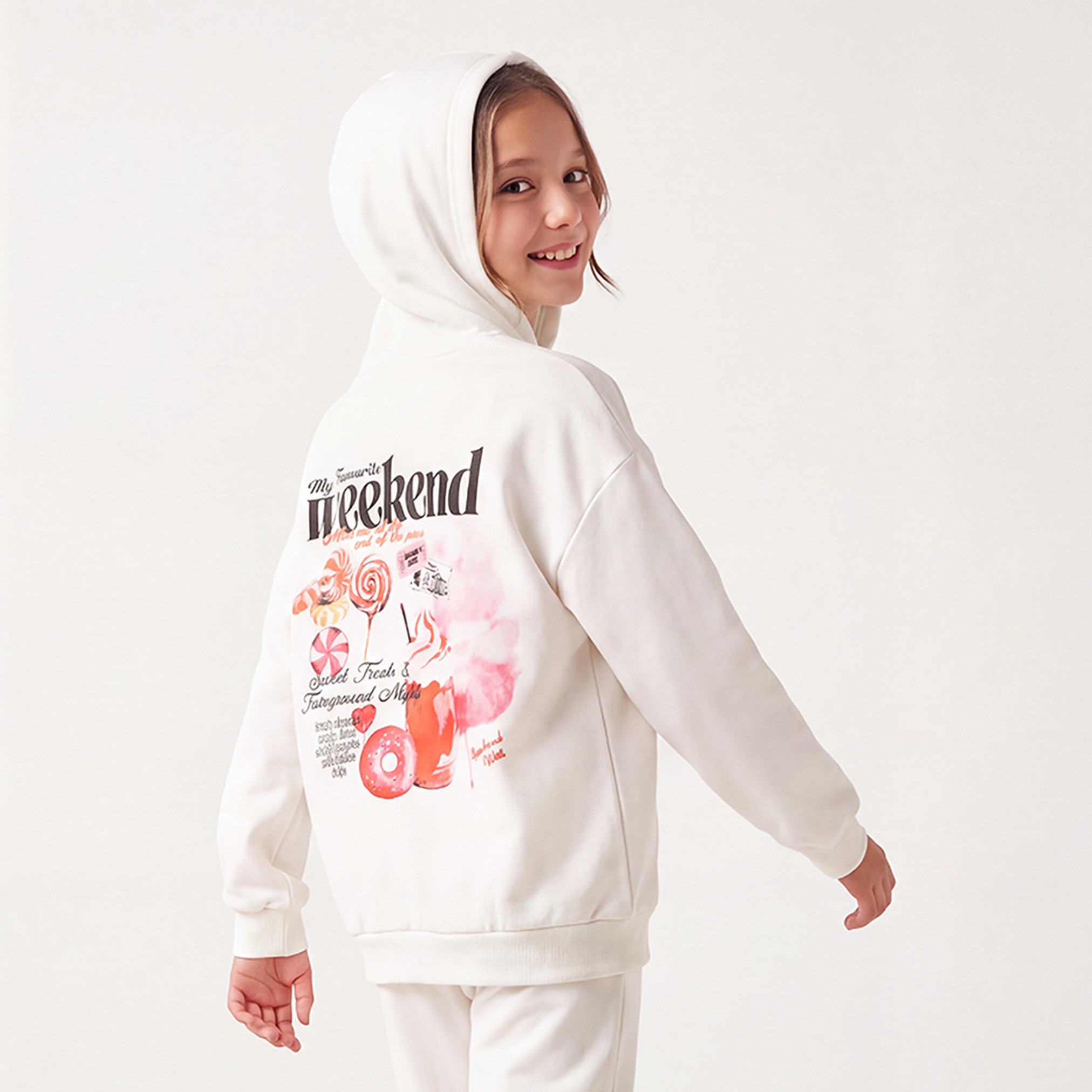 سويت شيرت بقبعة وأكمام طويلة من جونيورز-girls-clothing-sweatshirts-image-3