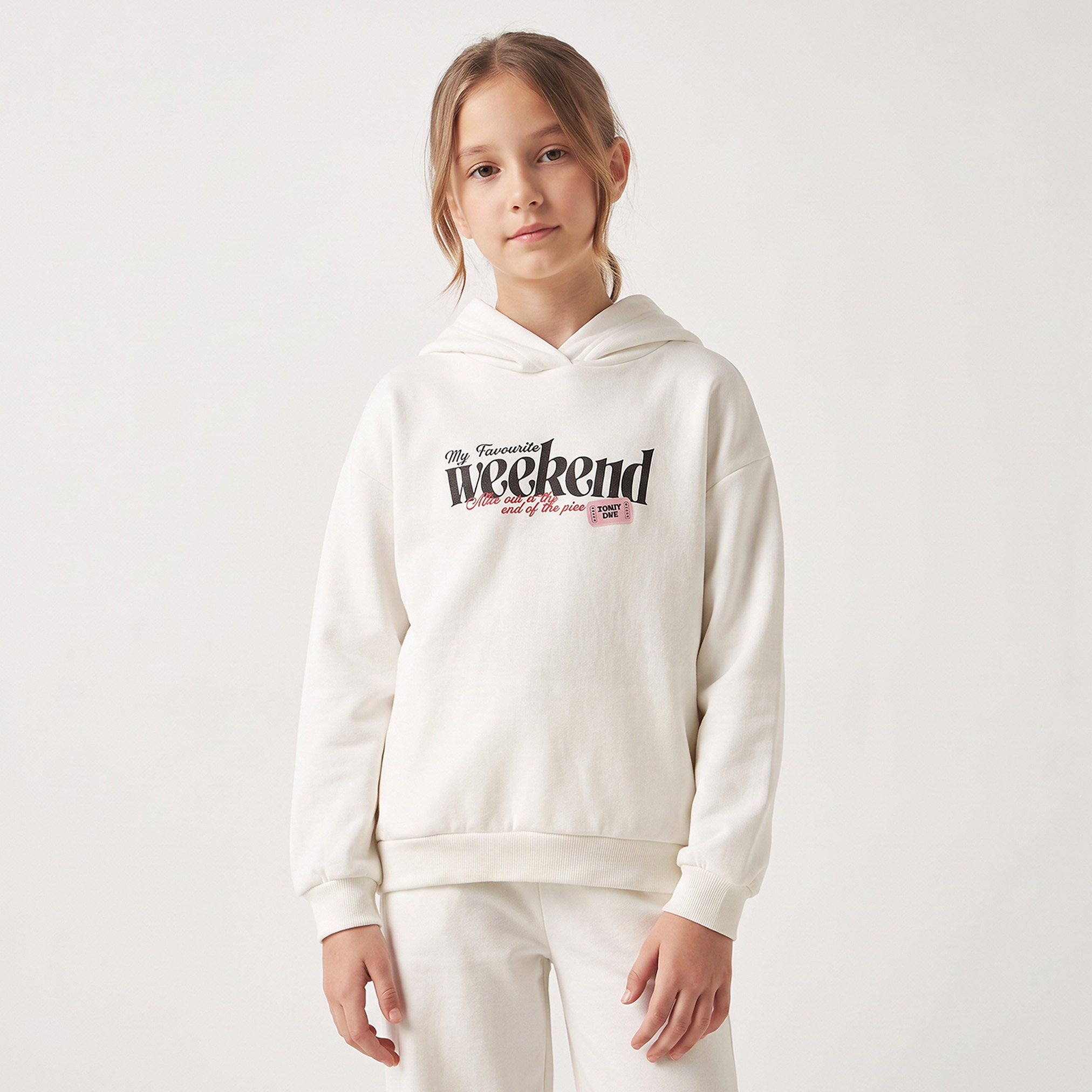 سويت شيرت بقبعة وأكمام طويلة من جونيورز-girls-clothing-sweatshirts-image-1