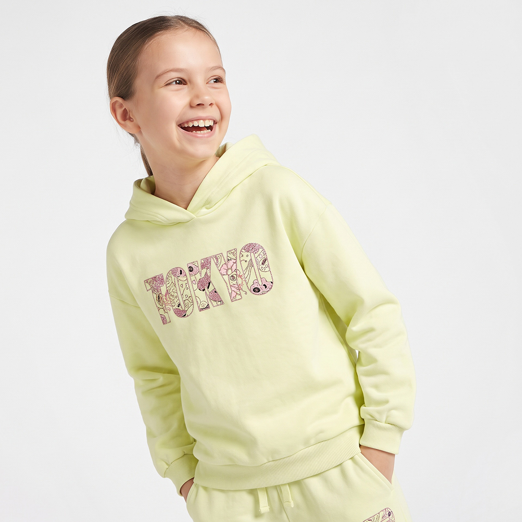 سويت شيرت بقبعة وأكمام طويلة من جونيورز-girls-clothing-sweatshirts-image-1