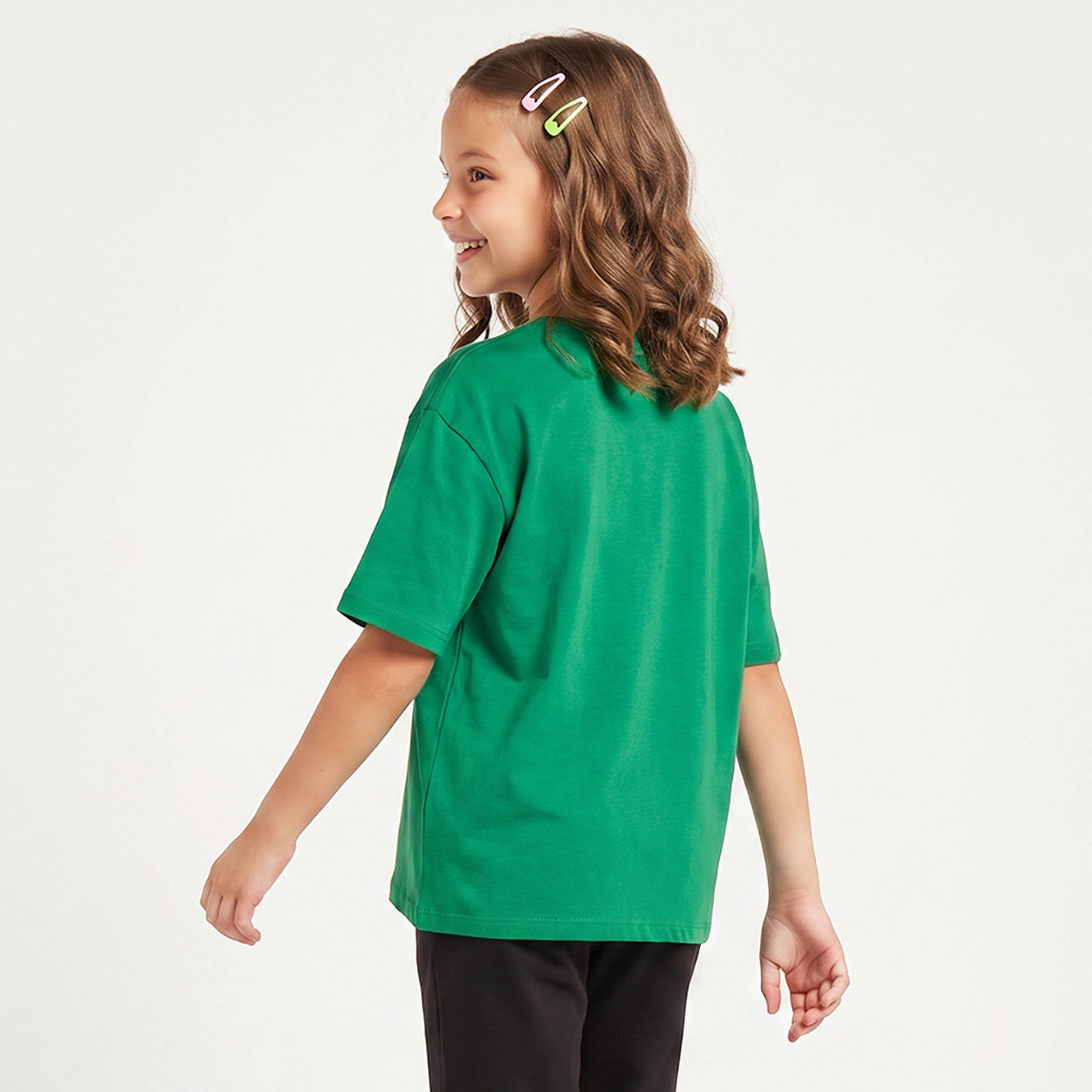 تيشيرت برقبة ضيقة وأكمام قصيرة وطبعات من جونيورز-girls-clothing-tshirts-image-3