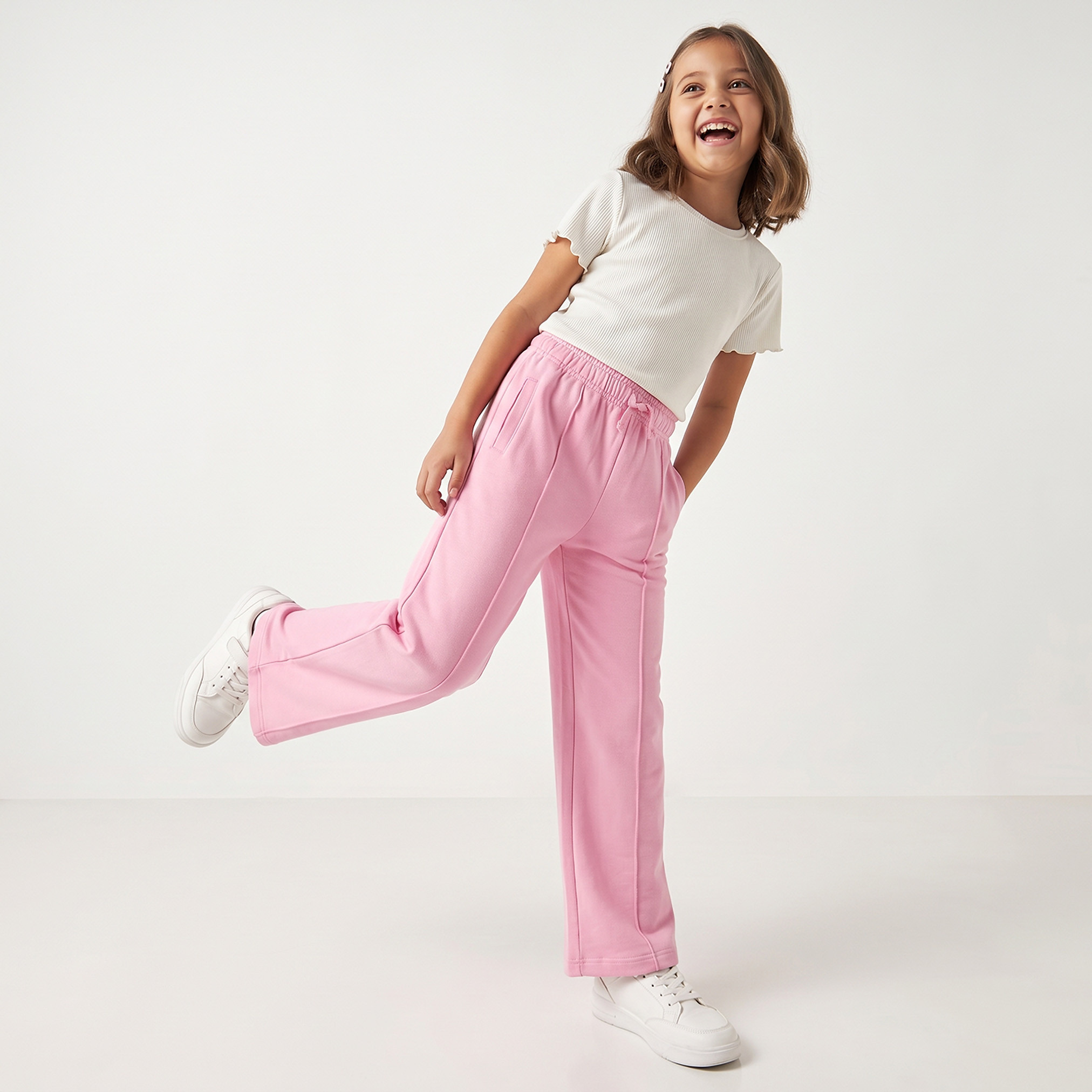 Juniors Drawstring Waist Track Pants with Pintuck-girls-clothing-bottoms-joggersandtrackpants-image-6