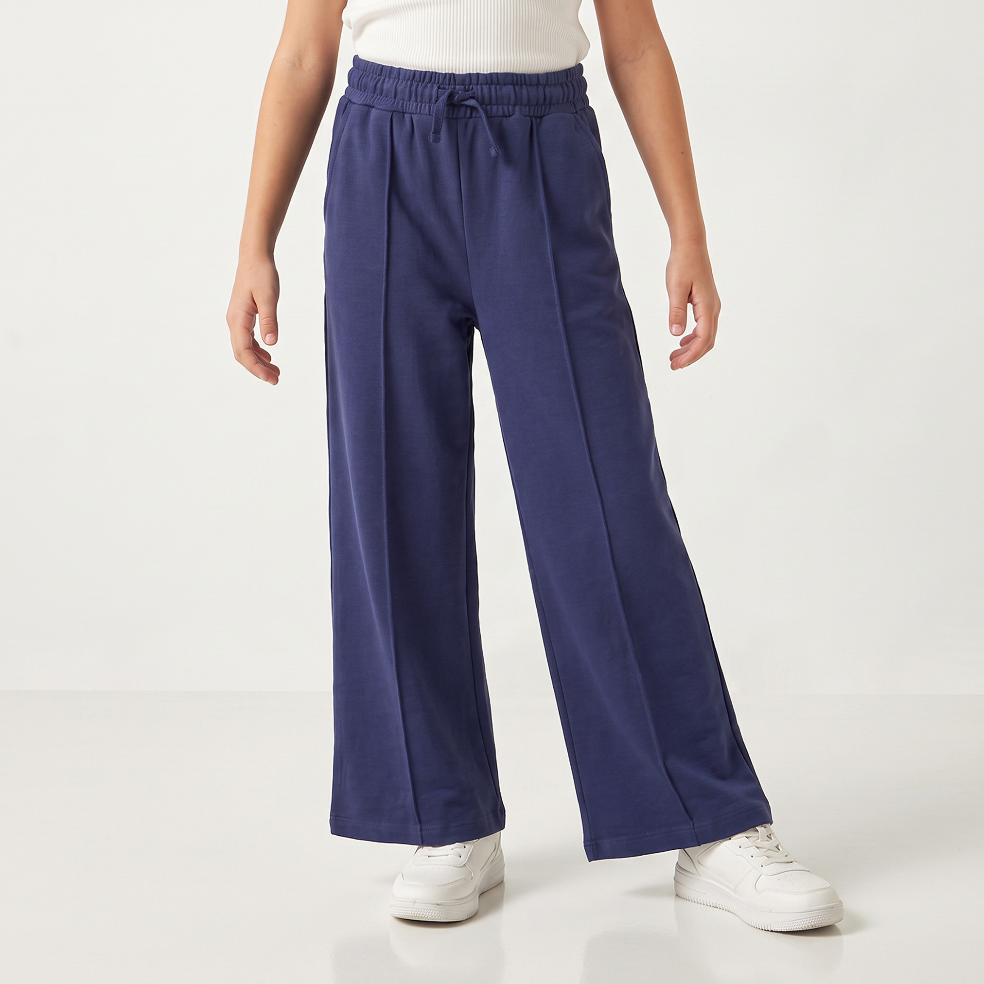 Pack of 2 Juniors Drawstring Waist Track Pants with Pockets-girls-clothing-bottoms-joggersandtrackpants-image-2