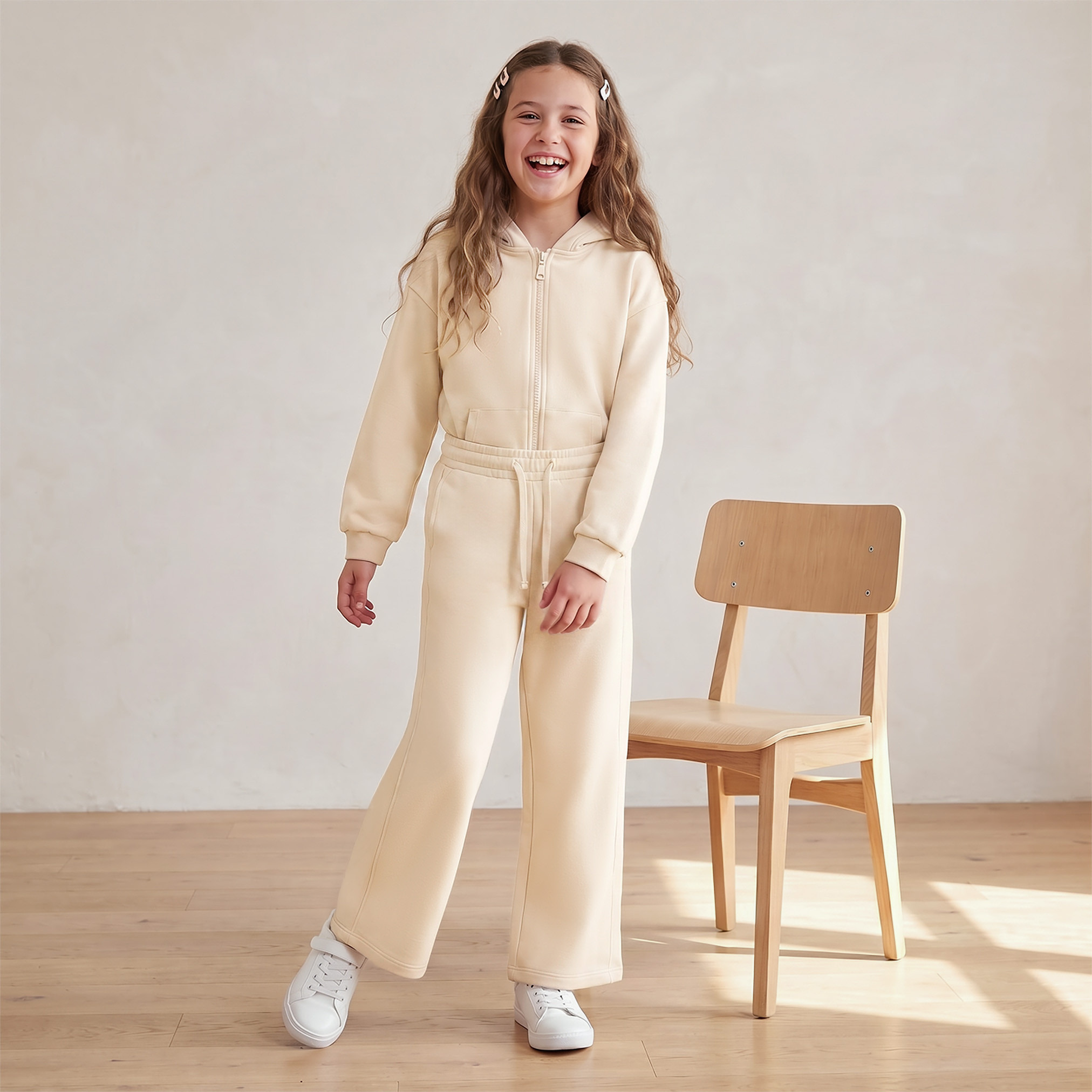 بنطلون رياضي بخصر مطاطي وجيوب من جونيورز-girls-clothing-schoolwear-bottoms-joggers-image-2