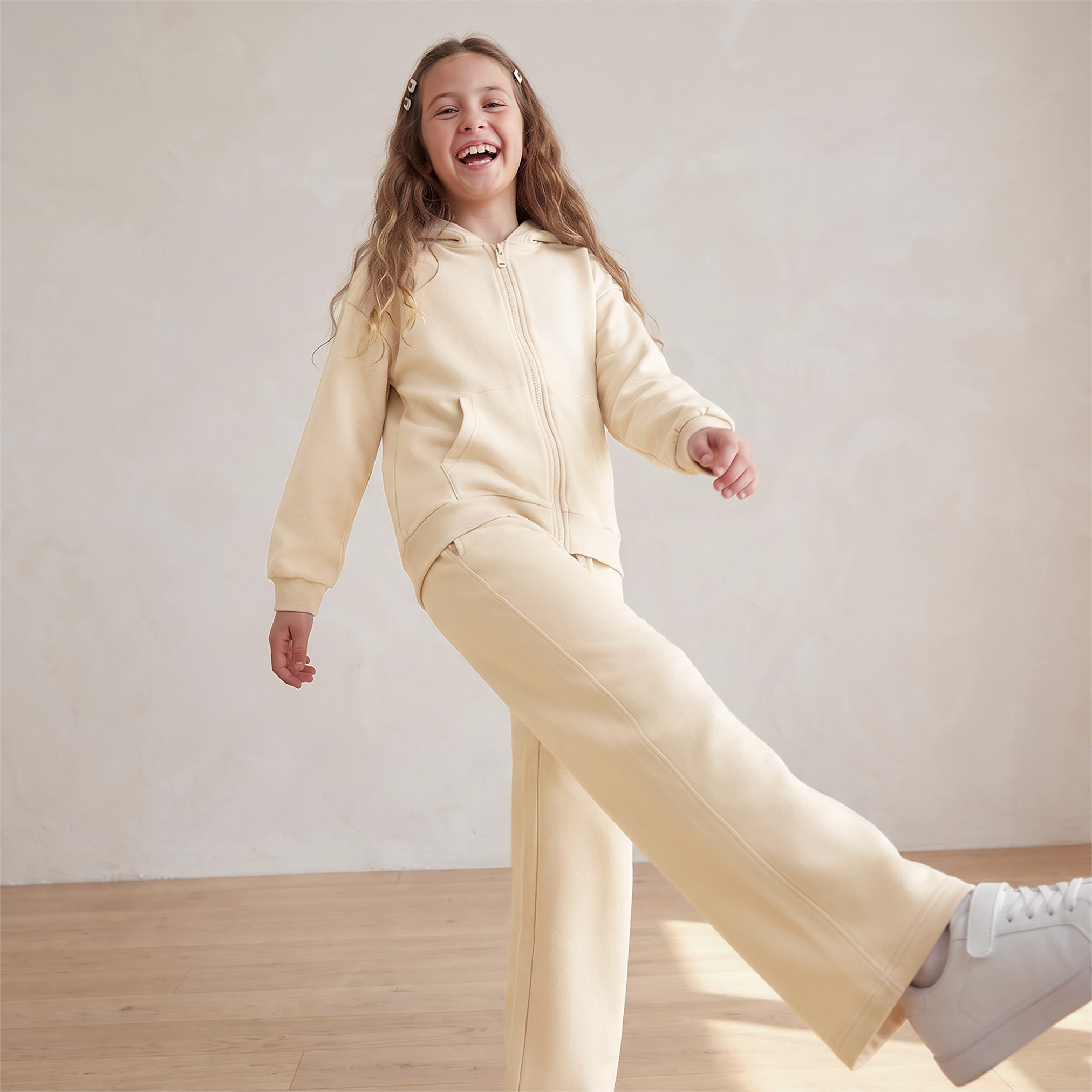 بنطلون رياضي بخصر مطاطي وجيوب من جونيورز-girls-clothing-schoolwear-bottoms-joggers-image-5