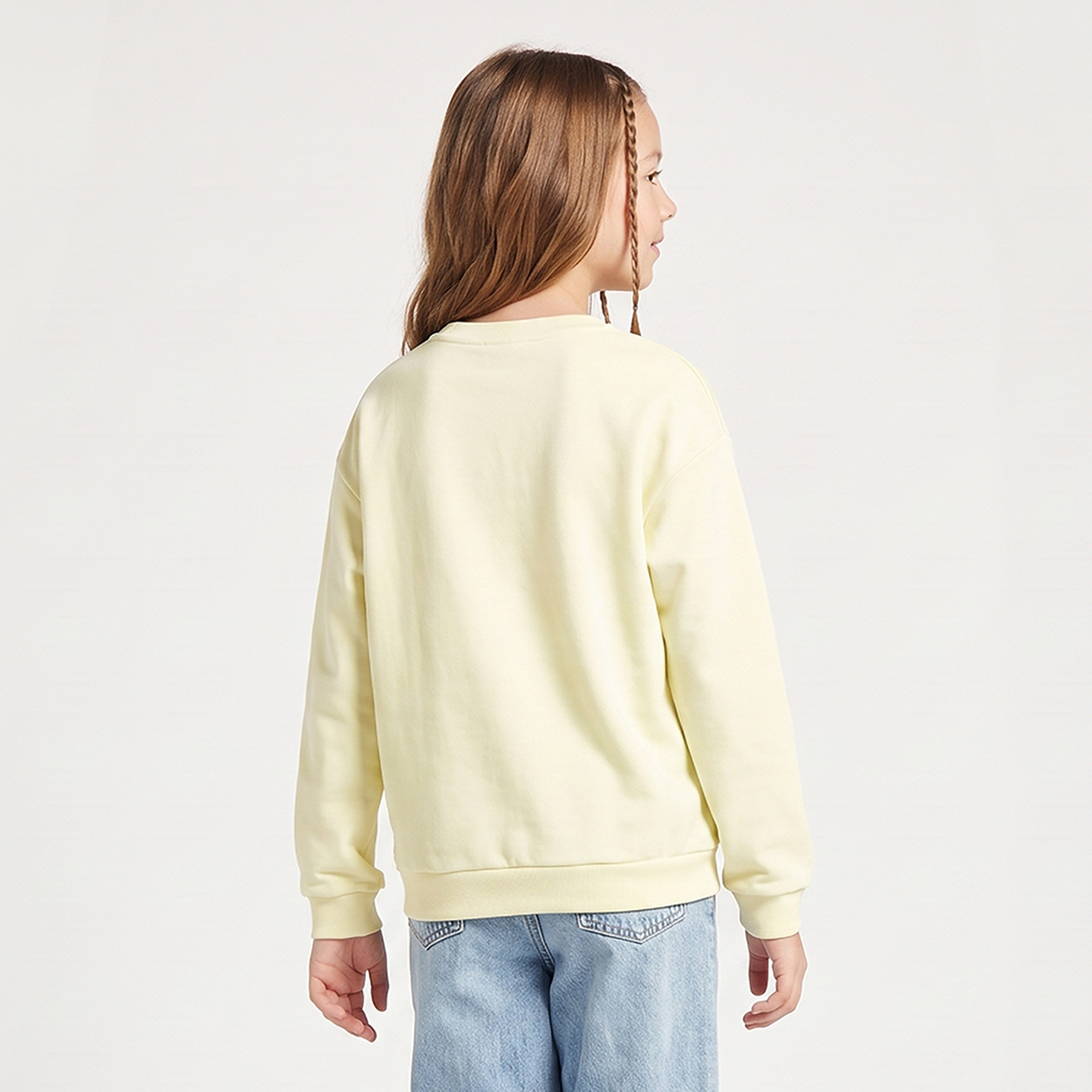 Juniors Crew Neck Sweatshirt-girls-clothing-sweatshirts-image-3