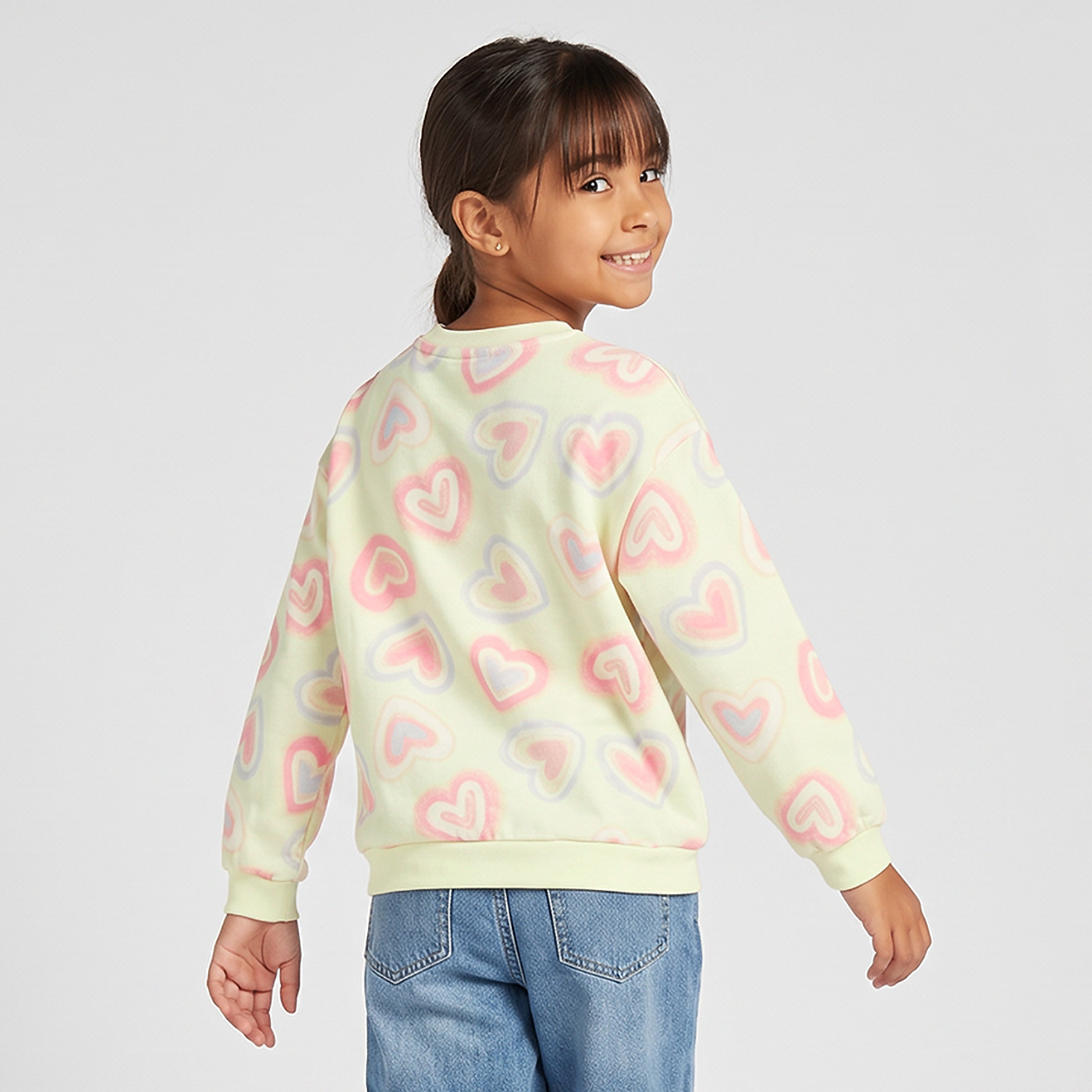سويت شيرت قطني بأكمام طويلة وطبعات من جونيورز-girls-clothing-sweatshirts-image-3