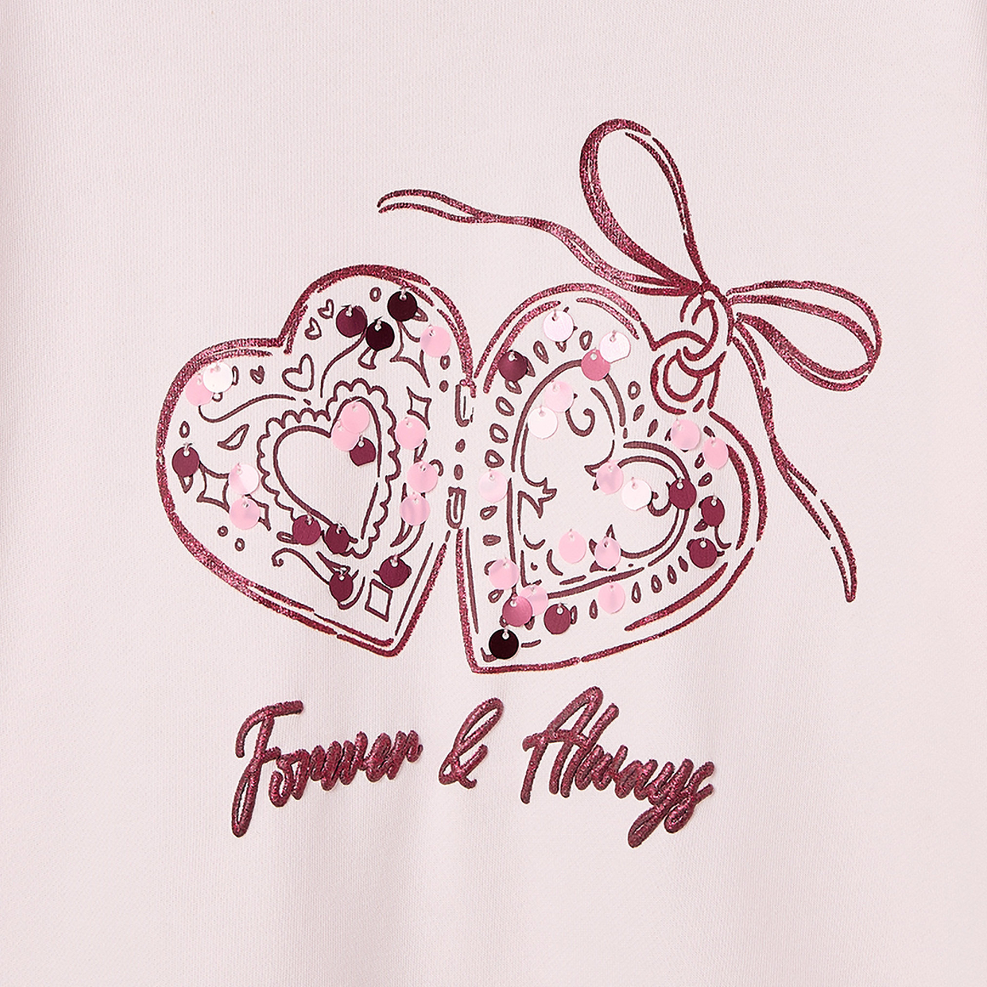 Juniors Crew Neck Sweatshirt with Sequin Embellishment-girls-clothing-sweatshirts-image-5