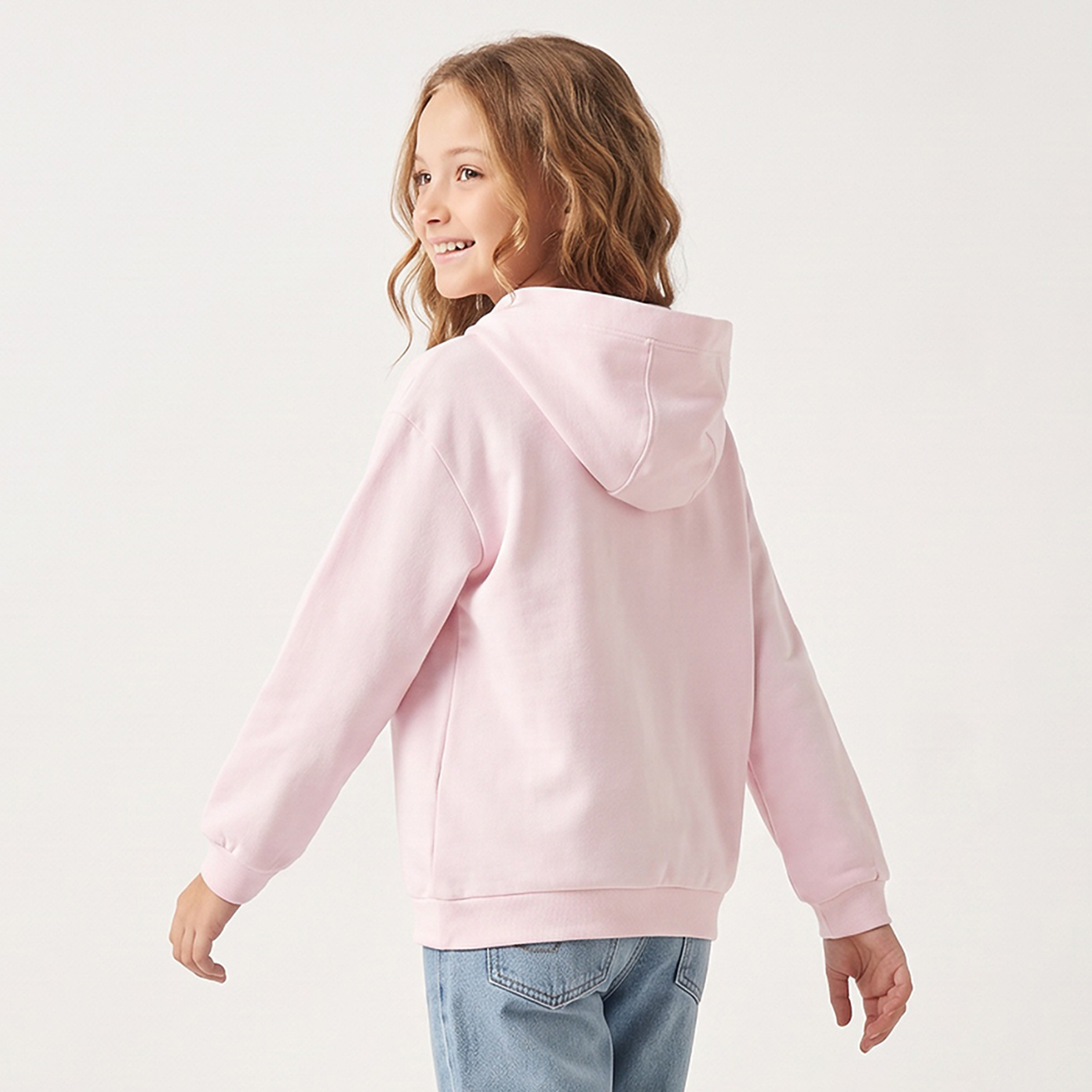 سويت شيرت بقبعة وأكمام طويلة وطبعات جرافيك من جونيورز-girls-clothing-sweatshirts-image-2
