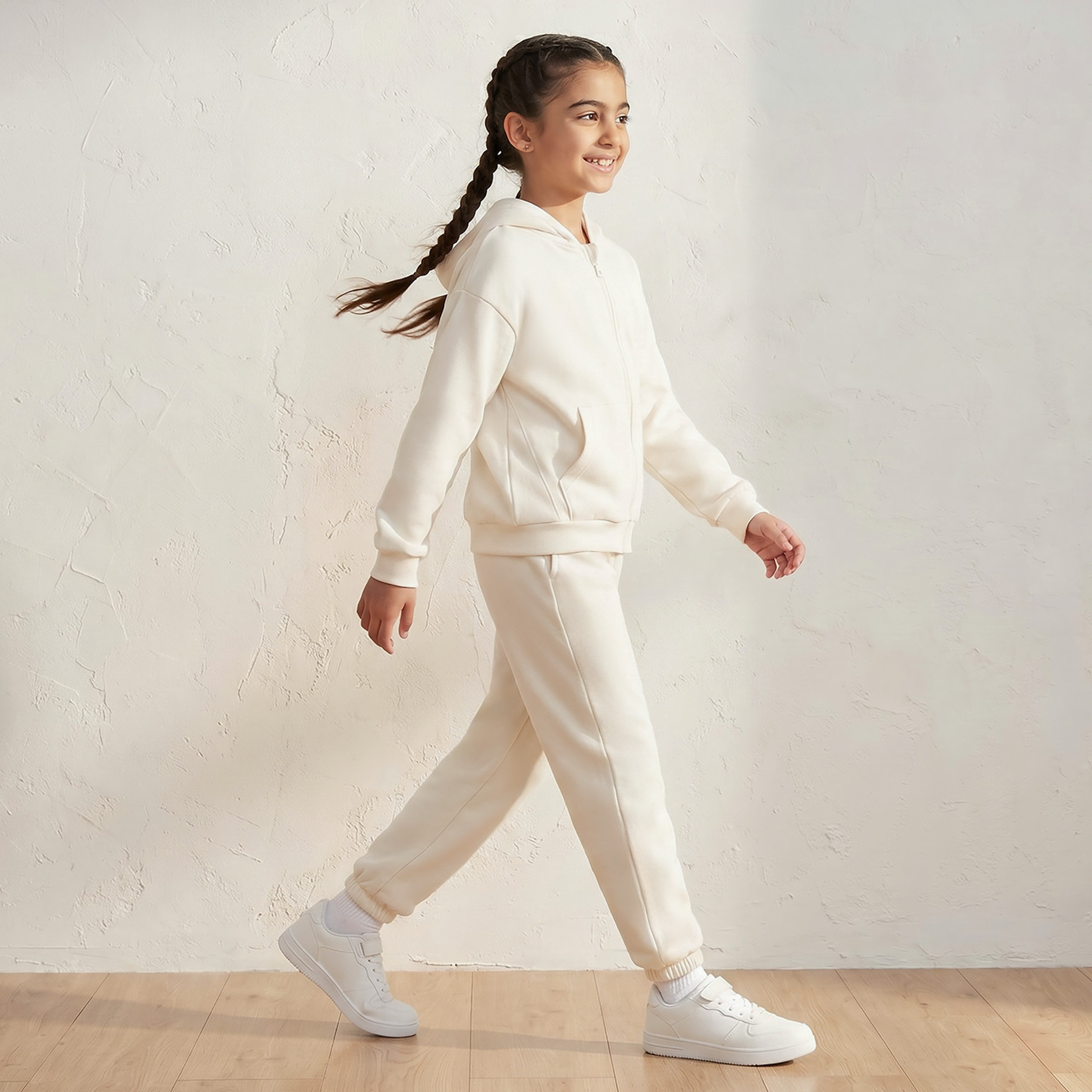 Juniors Hooded Sweatshirt with Long Sleeves-girls-clothing-sweatshirts-image-4