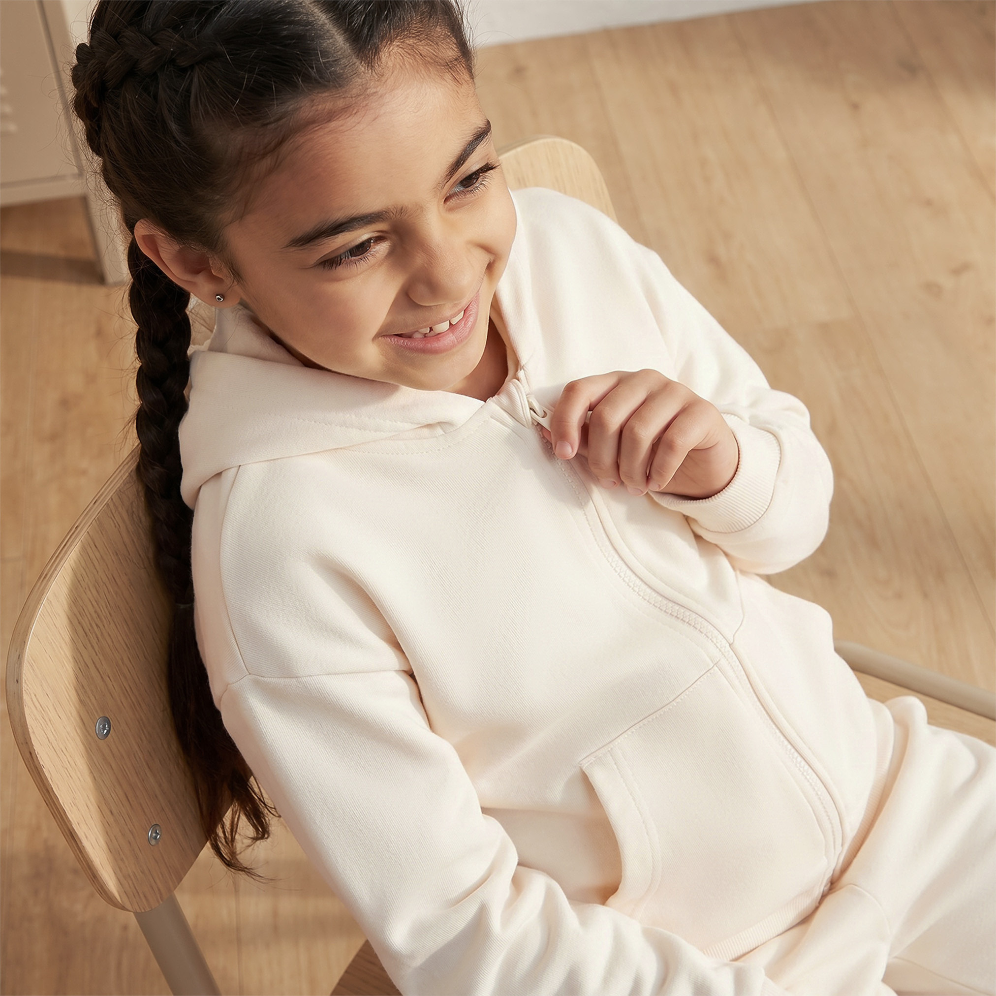 Juniors Hooded Sweatshirt with Long Sleeves-girls-clothing-sweatshirts-image-5