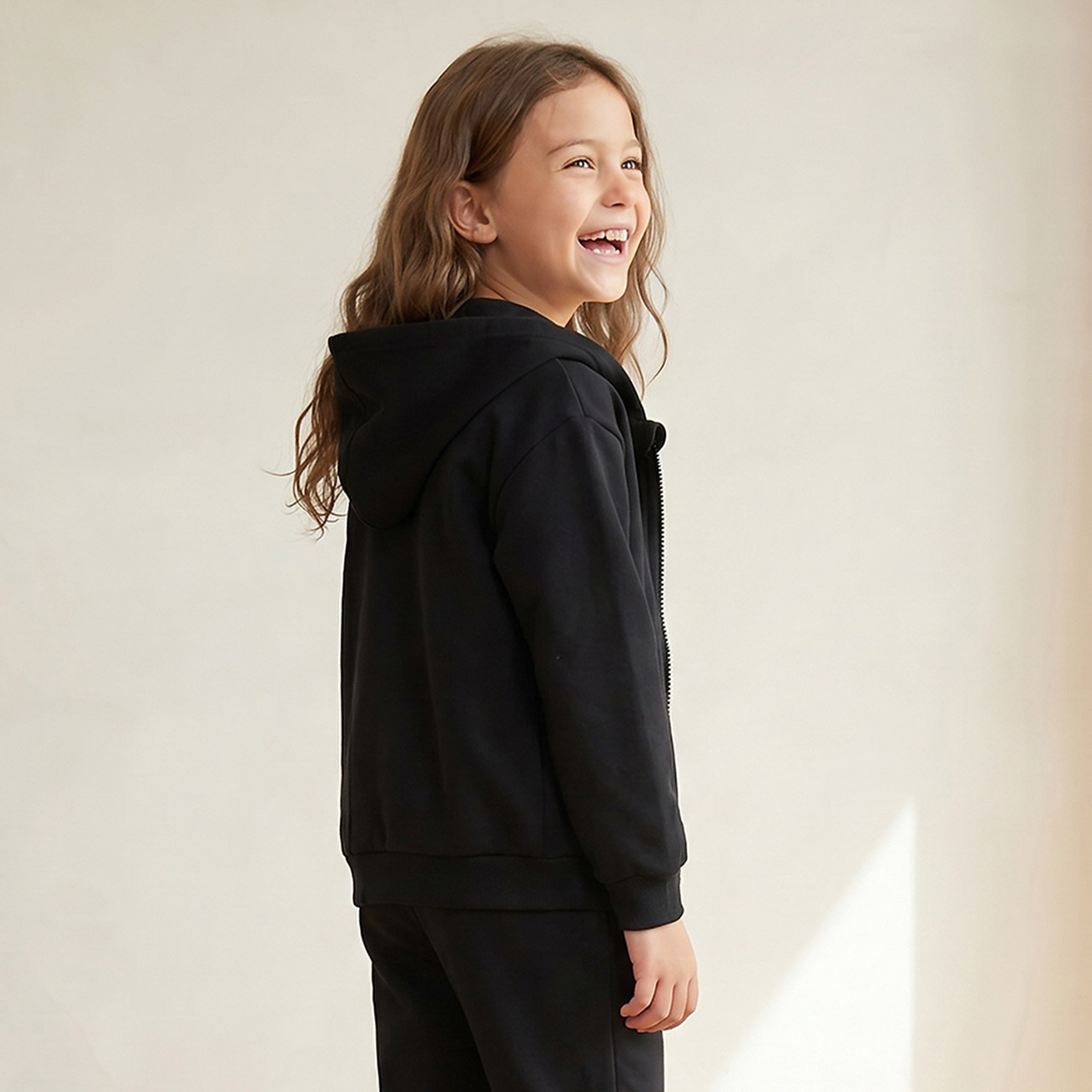 Juniors Hooded Sweatshirt with Long Sleeves-girls-clothing-sweatshirts-image-3