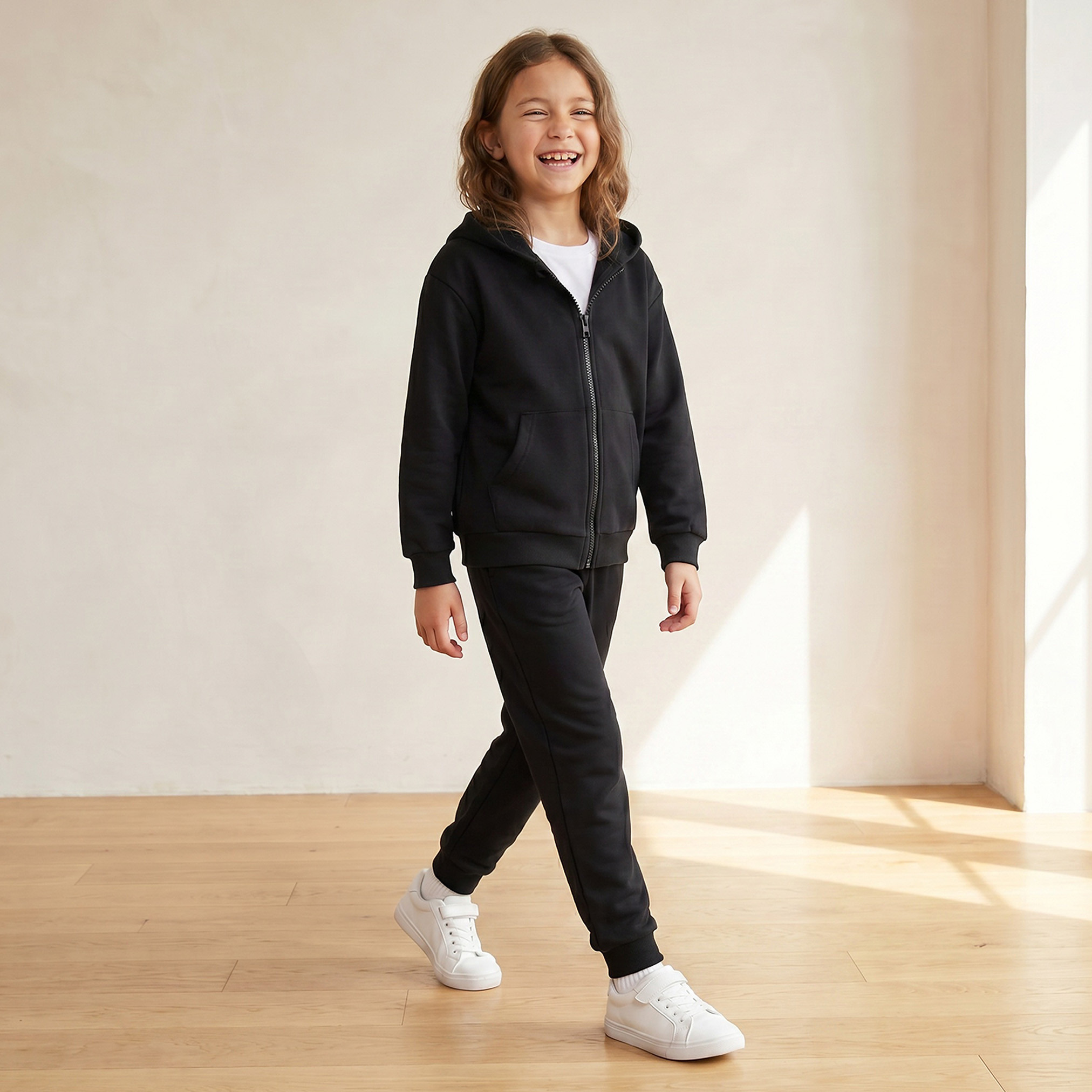Juniors Hooded Sweatshirt with Long Sleeves-girls-clothing-sweatshirts-image-6