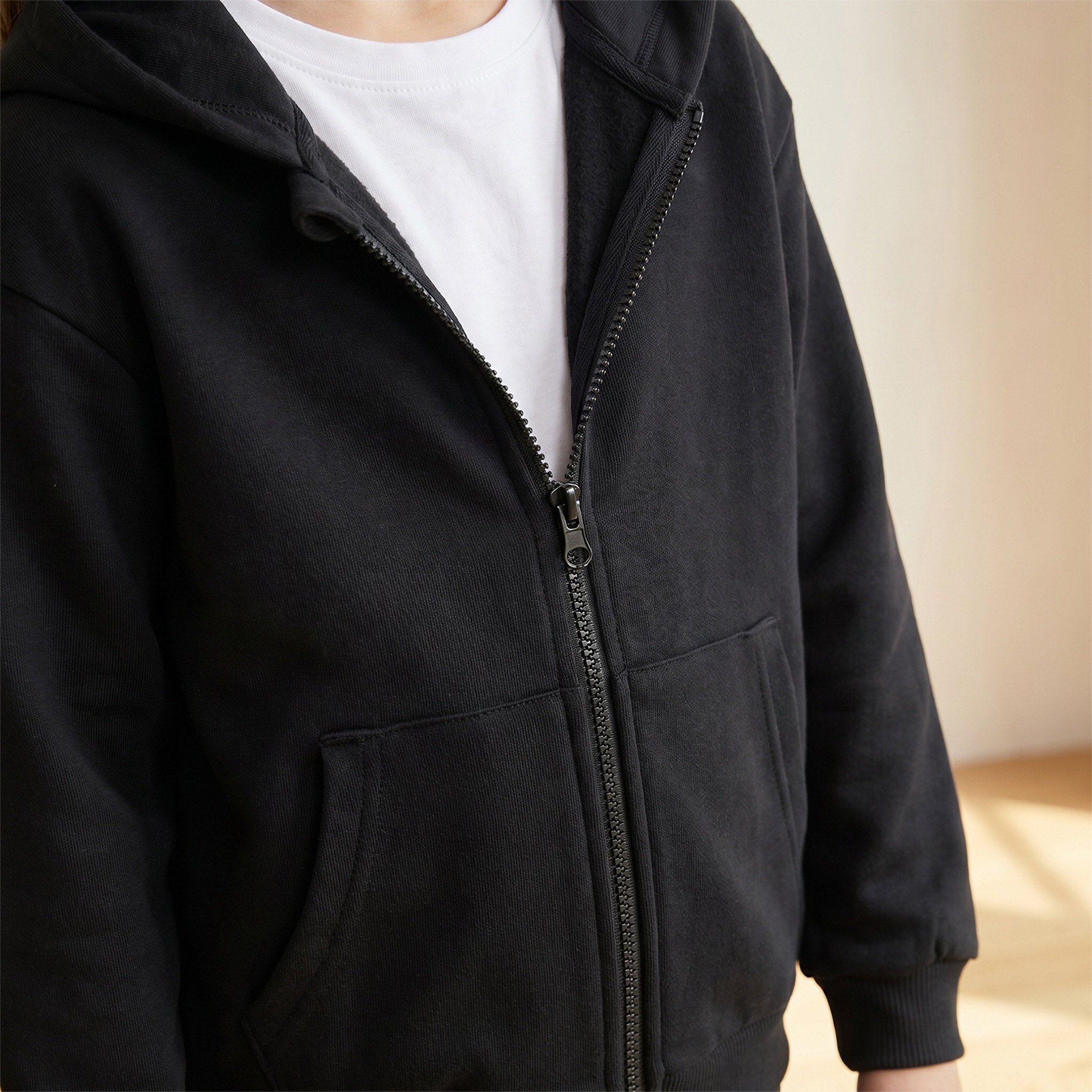 Juniors Hooded Sweatshirt with Long Sleeves-girls-clothing-sweatshirts-image-8