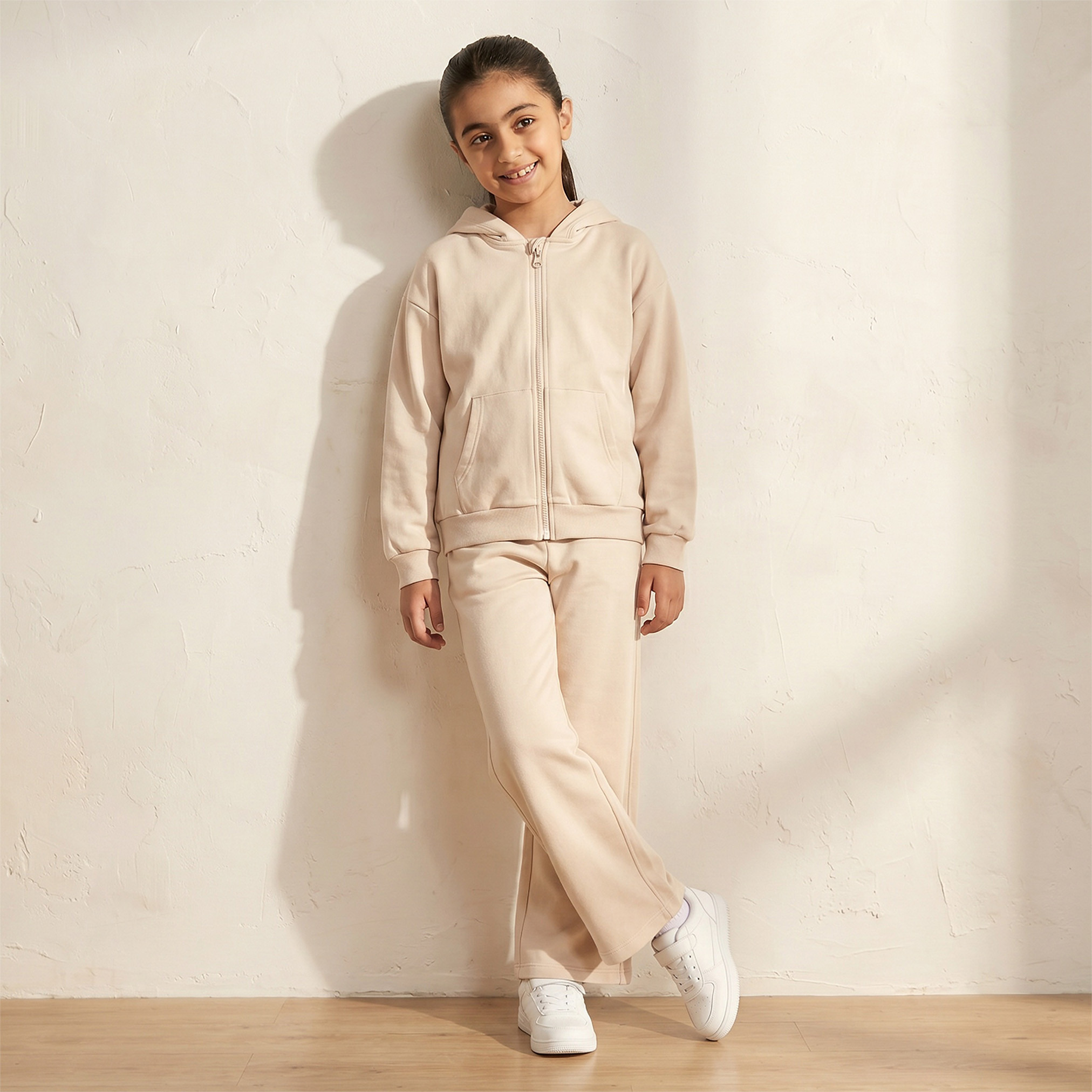 Juniors Zip Through Hoodie Long Sleeves-girls-clothing-sweatshirts-image-1