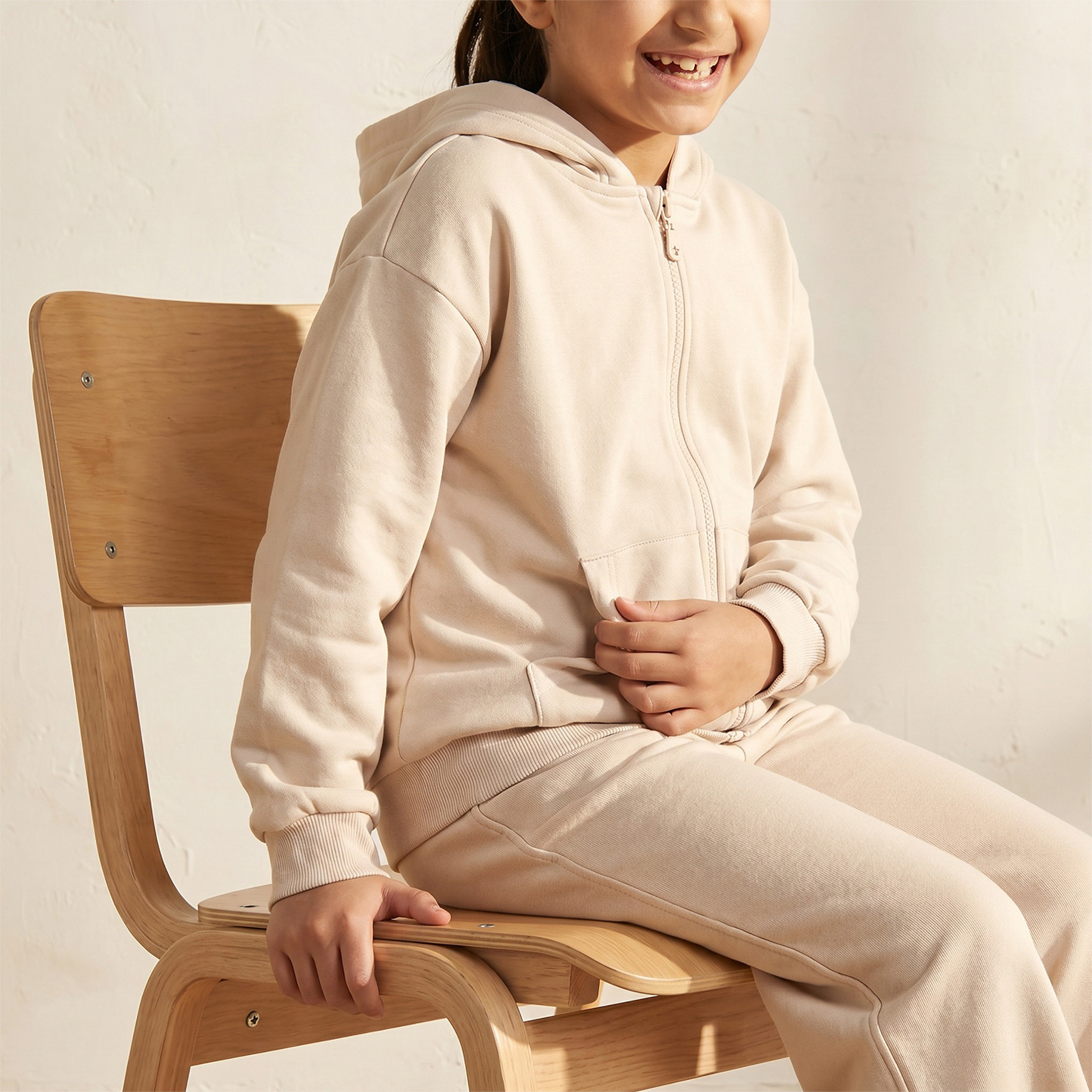 Juniors Zip Through Hoodie Long Sleeves-girls-clothing-sweatshirts-image-4
