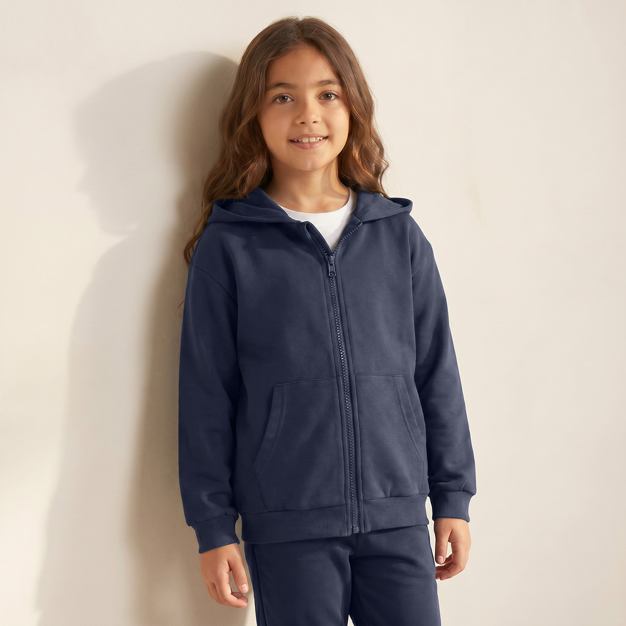 Juniors Hooded Sweatshirt with Long Sleeves-girls-clothing-sweatshirts-image-1