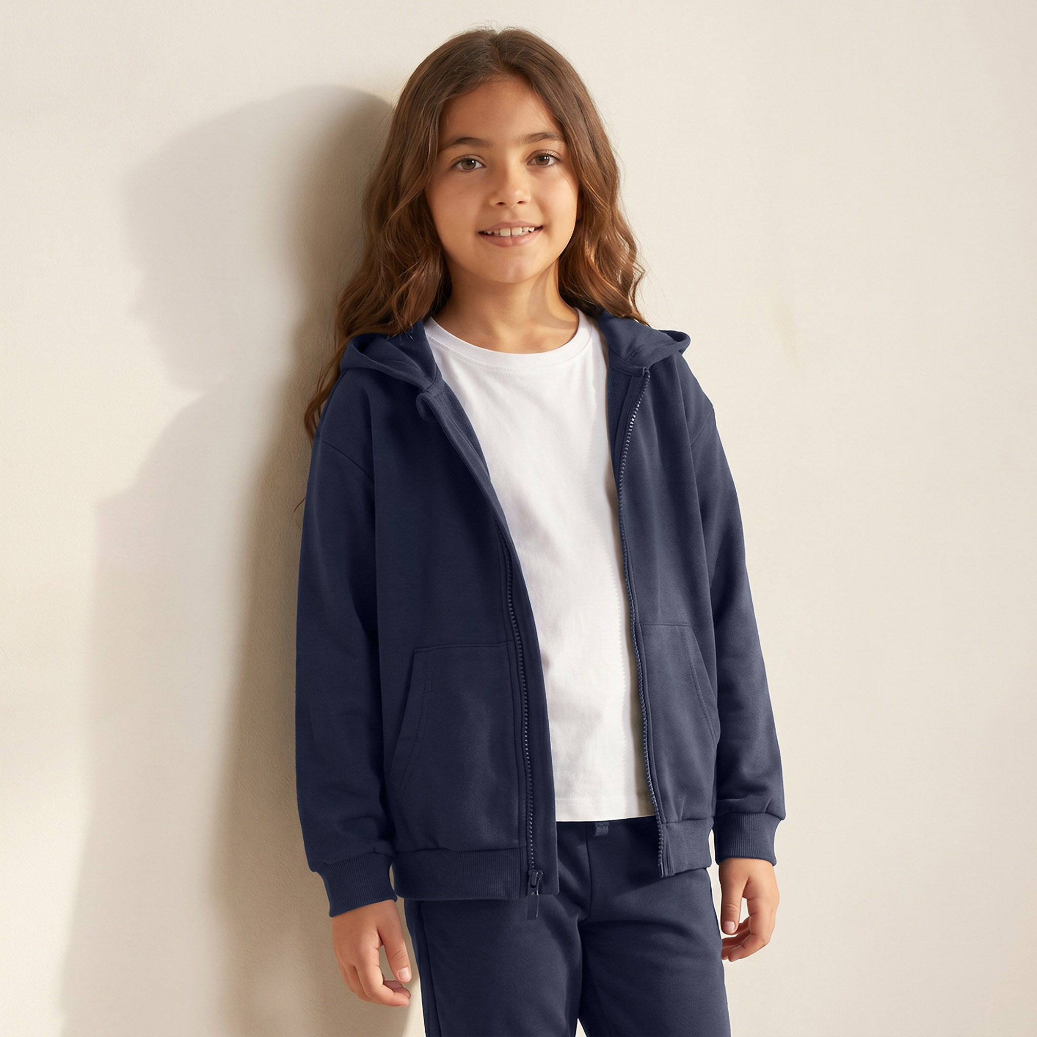Juniors Hooded Sweatshirt with Long Sleeves-girls-clothing-sweatshirts-image-4