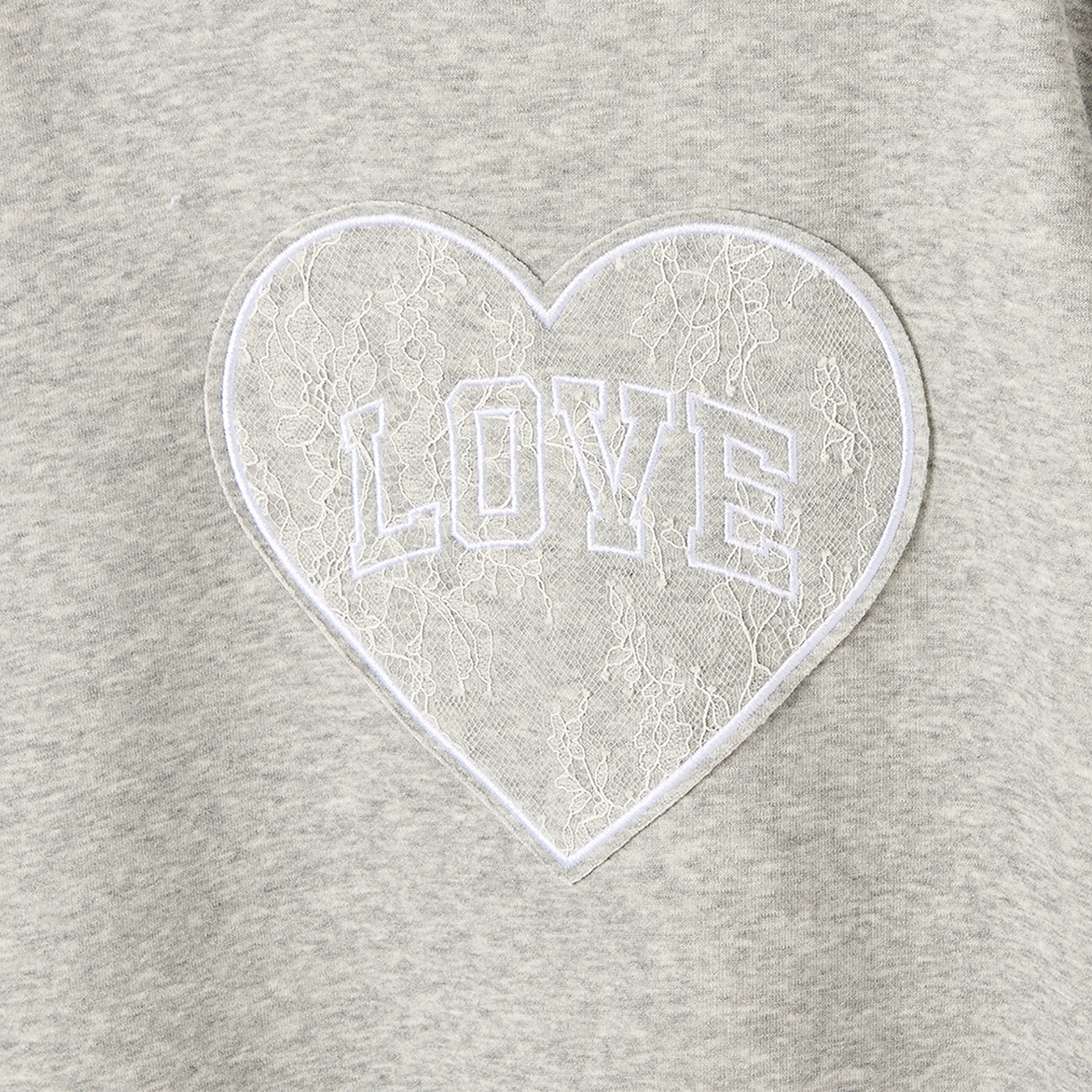 Juniors Crew Neck Long Sleeves Sweatshirt and Joggers Set with Heart Applique-girls-clothing-setsandcoords-image-5