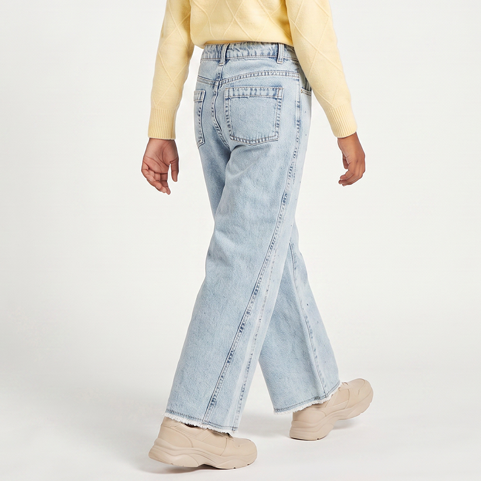 بنطلون جينز بخصر بزر وبتزيينات من جونيورز-girls-clothing-bottoms-jeansandjeggings-image-2