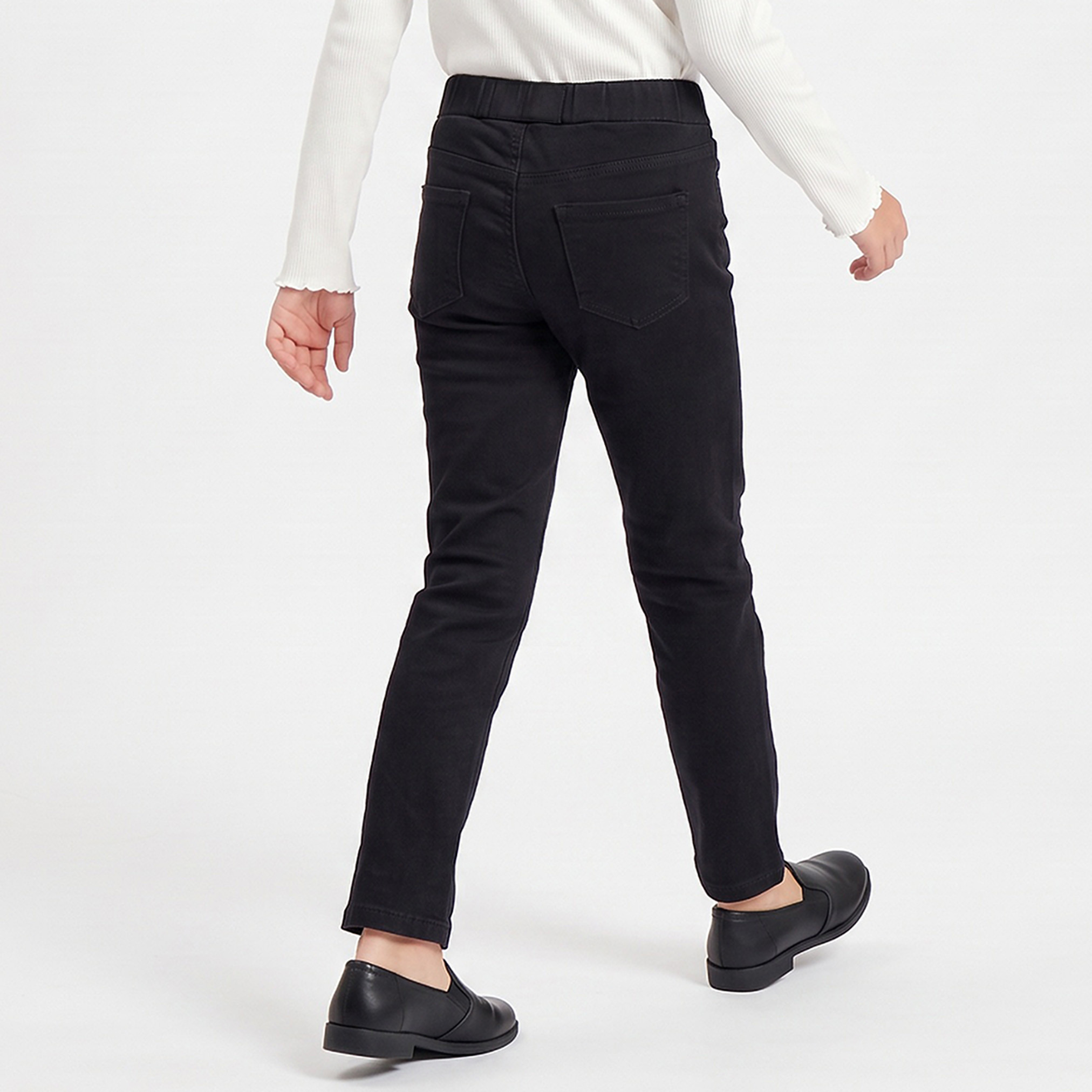 Juniors Jeggings with Pockets, Elasticated Waistband-girls-clothing-bottoms-jeansandjeggings-image-2