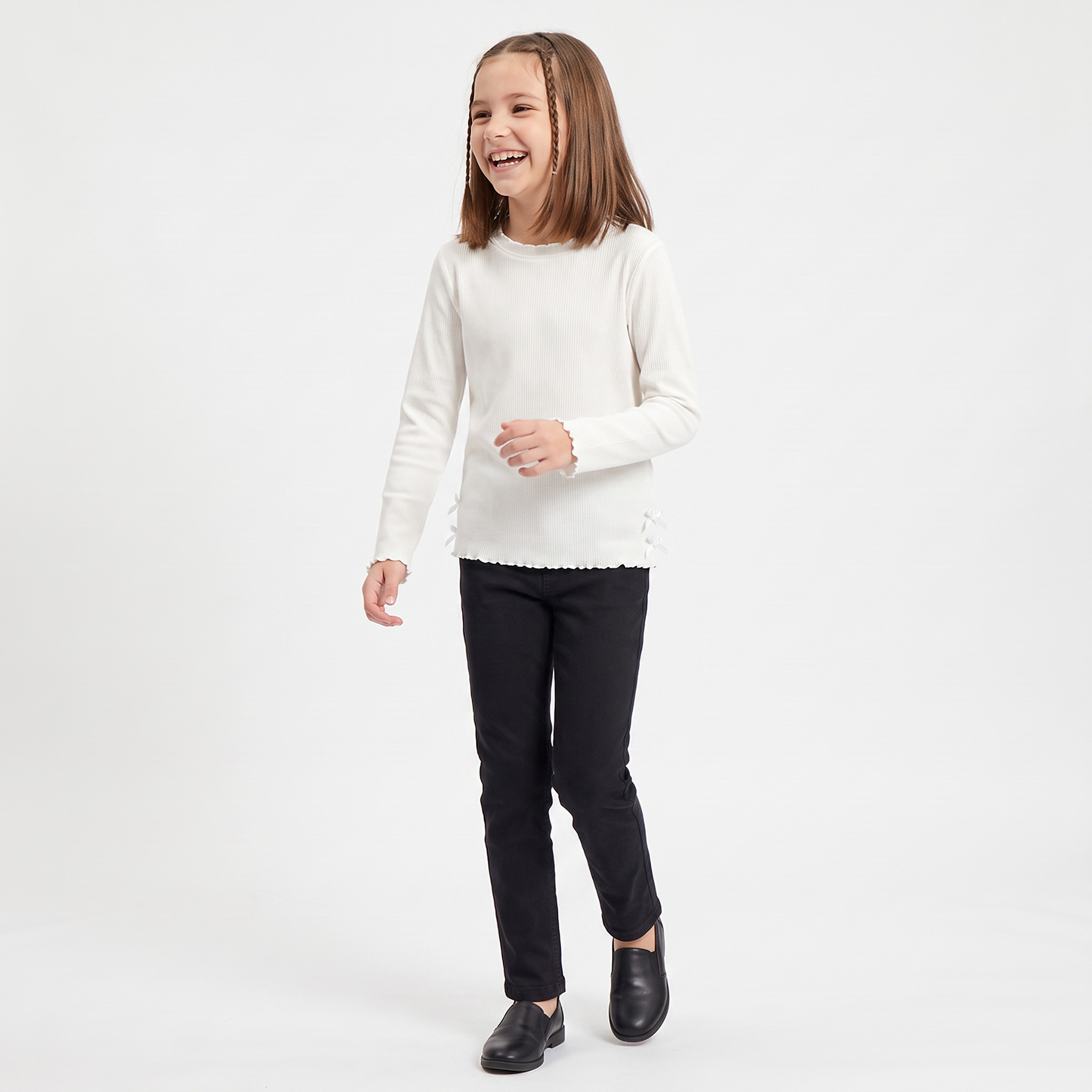 Juniors Jeggings with Pockets, Elasticated Waistband-girls-clothing-bottoms-jeansandjeggings-image-5