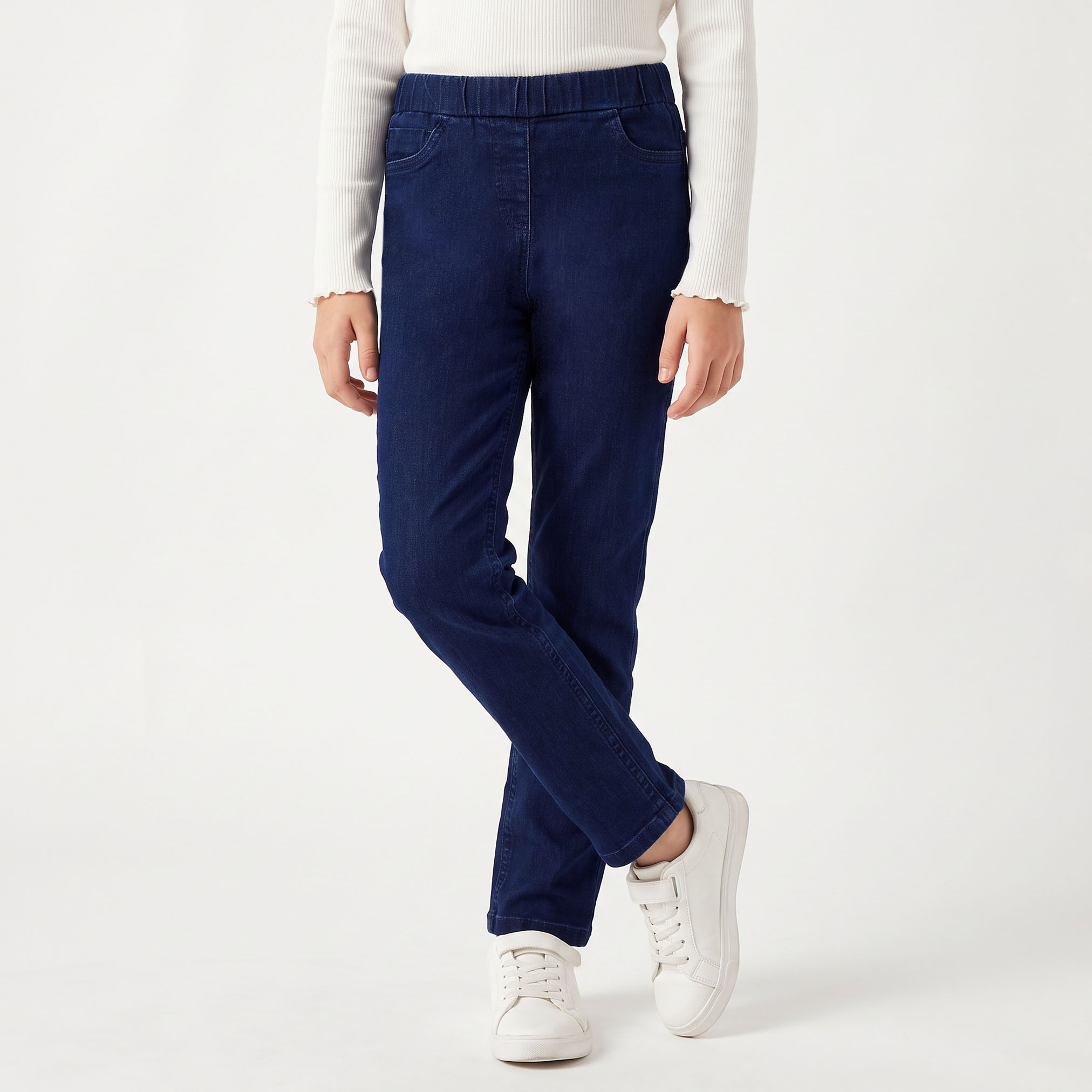 بنطلون ليقنز بجيوب وخصر مطاطي من جونيورز-girls-clothing-bottoms-jeansandjeggings-image-1