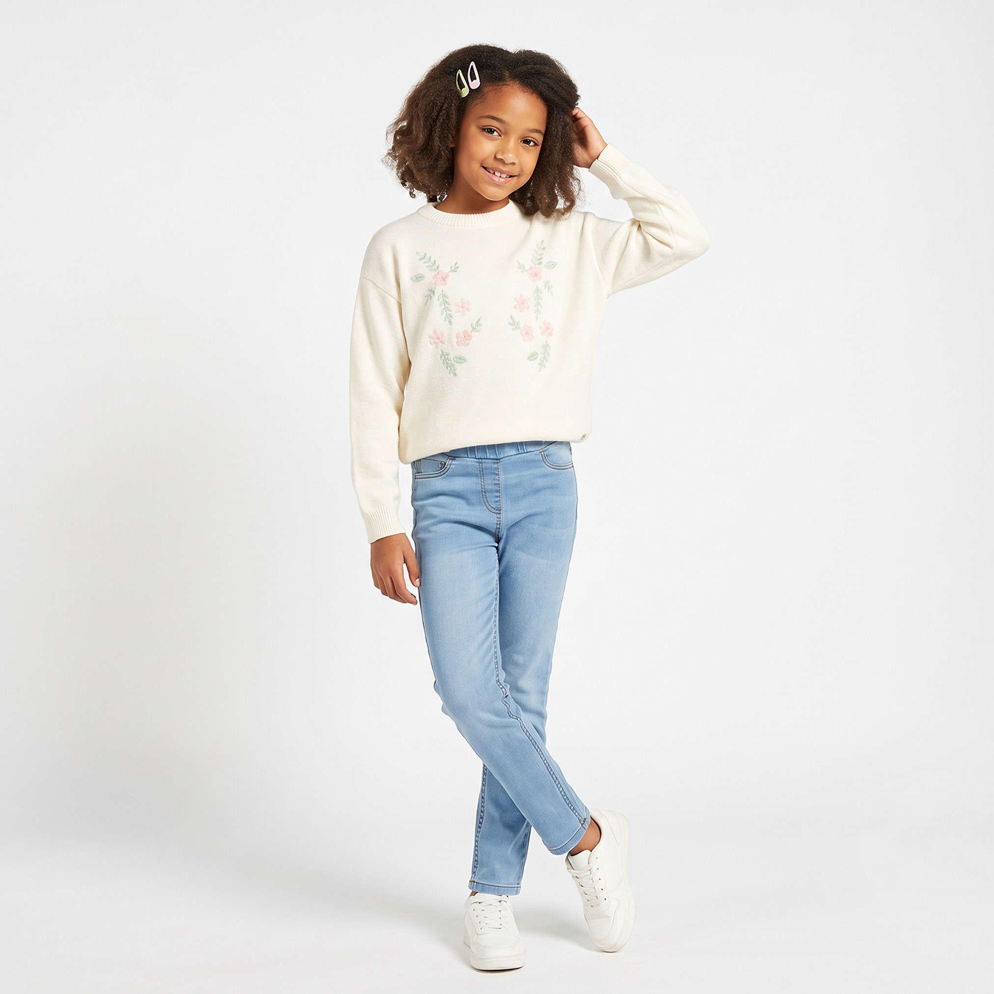 بنطلون جينز قطني بجيب من جونيورز-girls-clothing-bottoms-jeansandjeggings-image-5