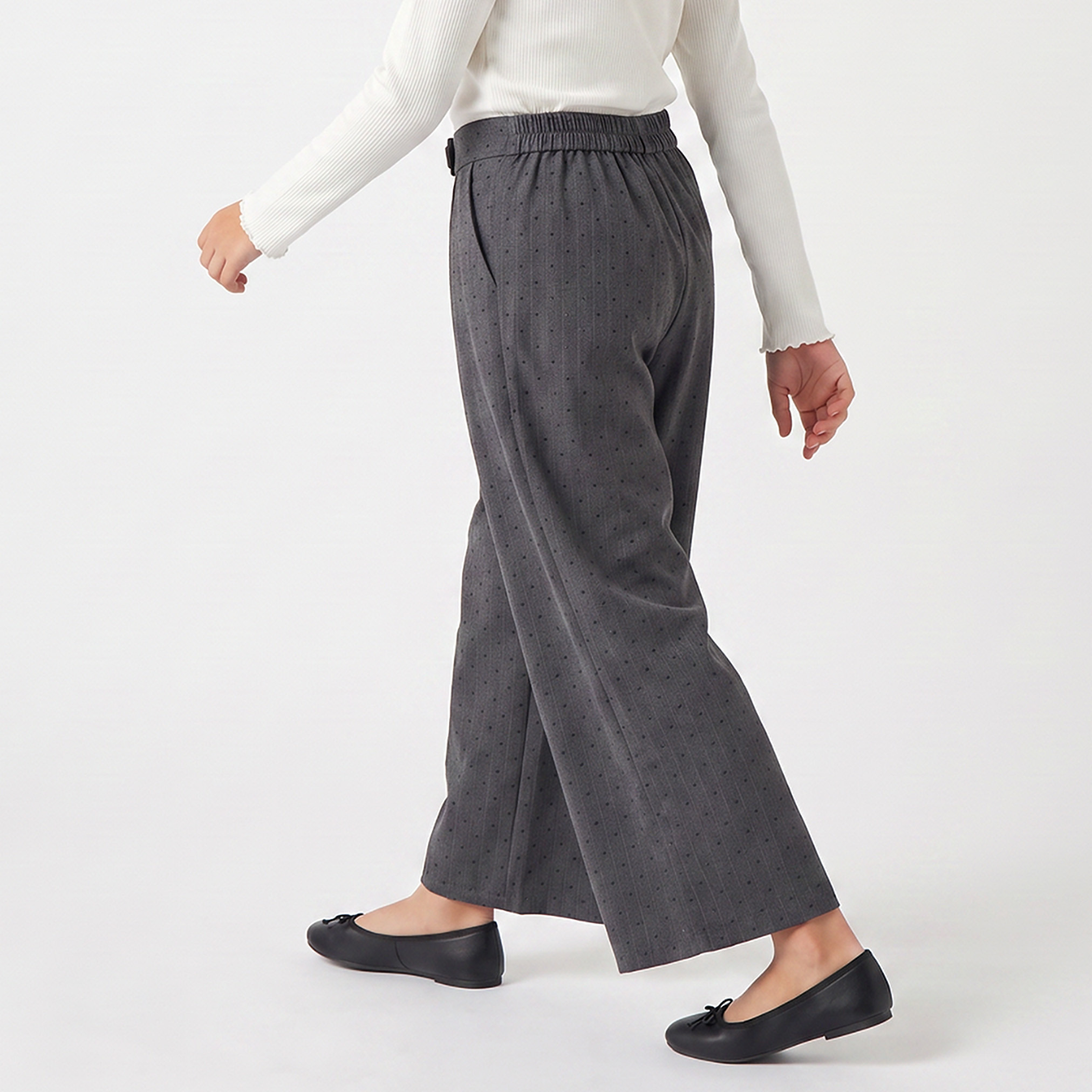 بنطلون واسع الساق بخصر مطاطي وتزيينات أحجار-girls-clothing-bottoms-trousers-image-2