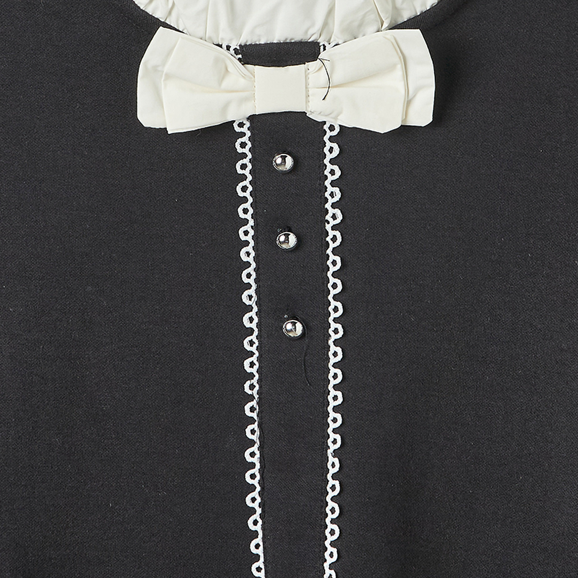 Eligo Round Neck Long Sleeves Knee Length Dress with Ruffle Trim-girls-clothing-dressesandjumpsuits-image-5