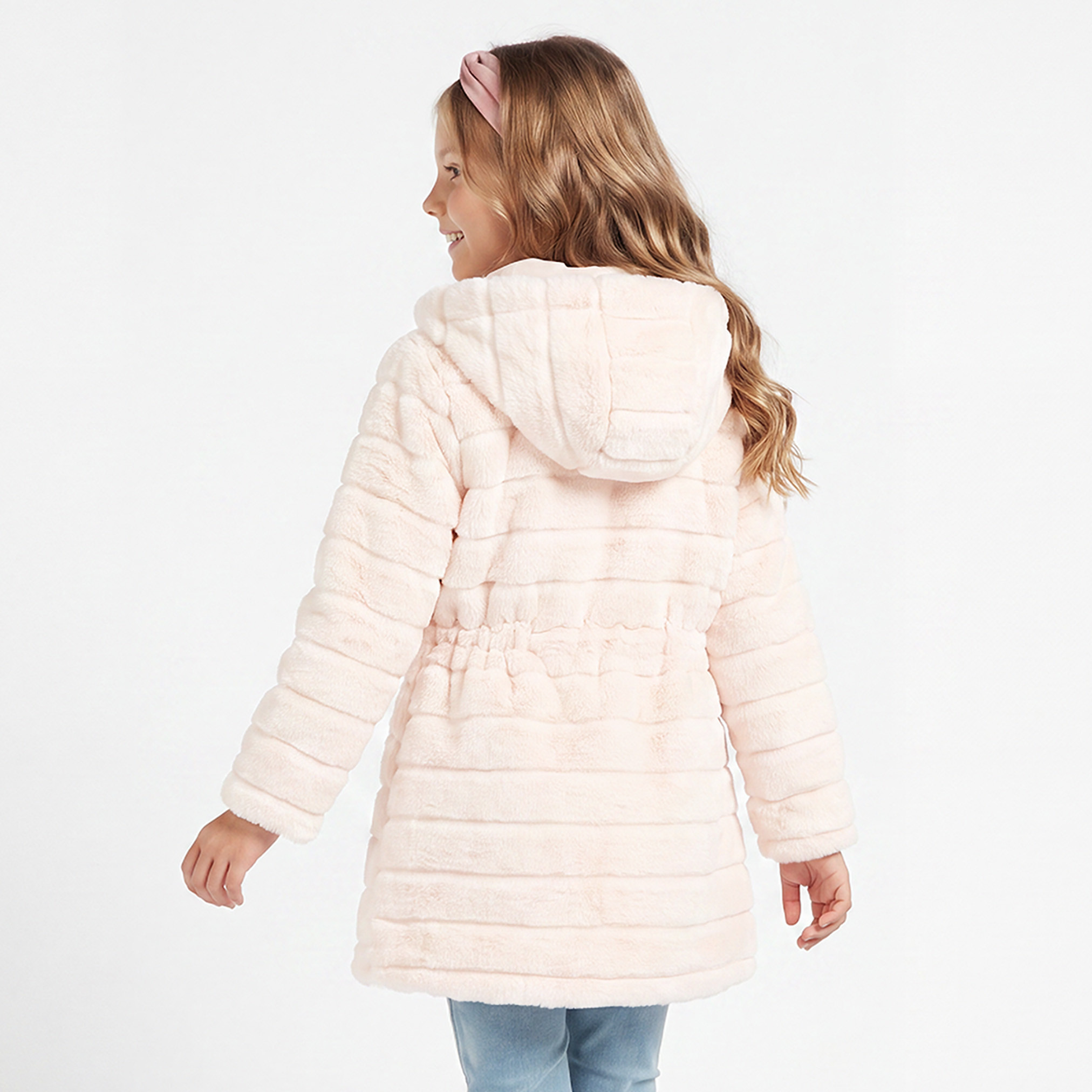 Eligo Plush Jacket with Zip Closure-girls-clothing-winterwear-jacketsandcoats-image-3