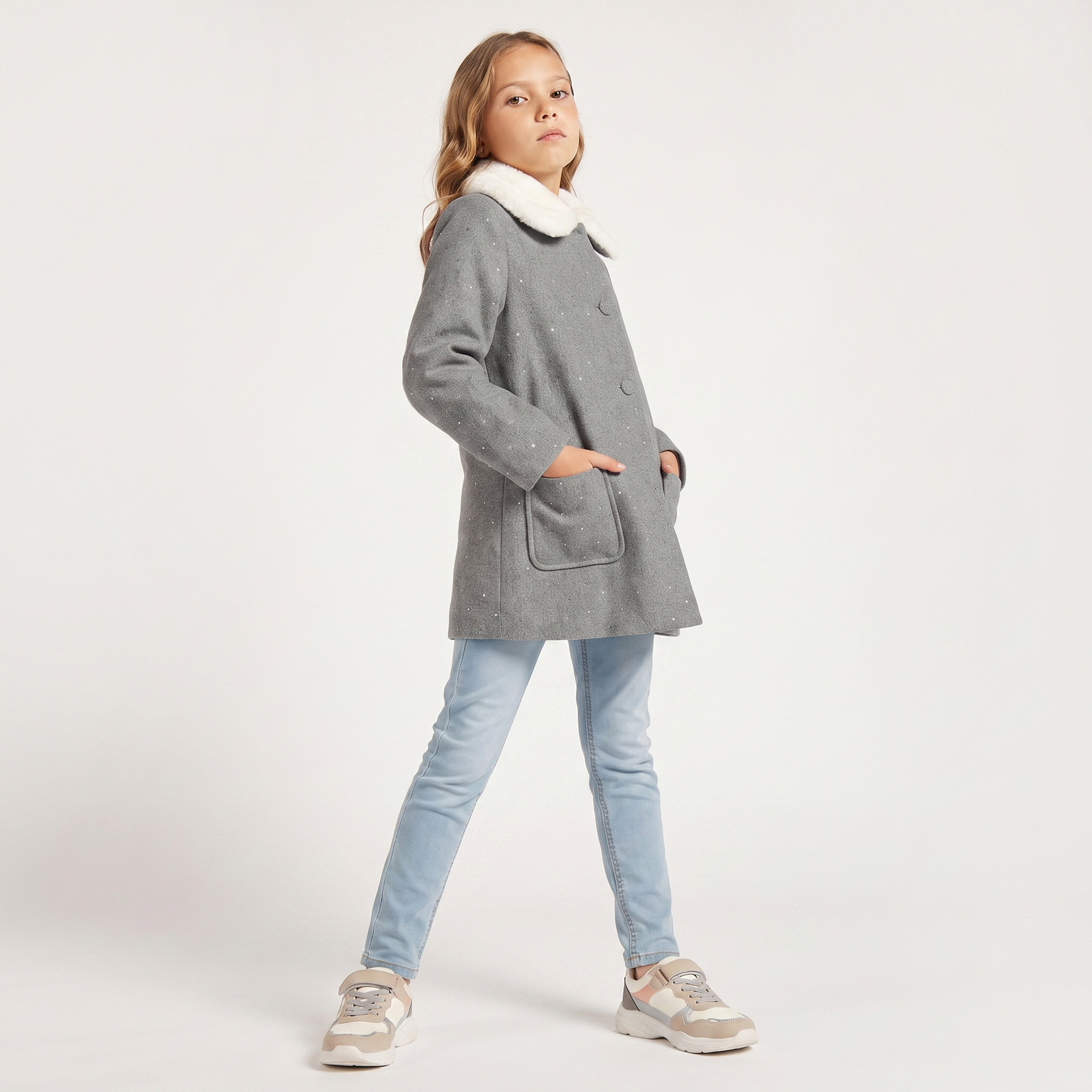 جاكيت من الفرو الصناعي بأكمام طويلة من إليجو-girls-clothing-winterwear-jacketsandcoats-image-4