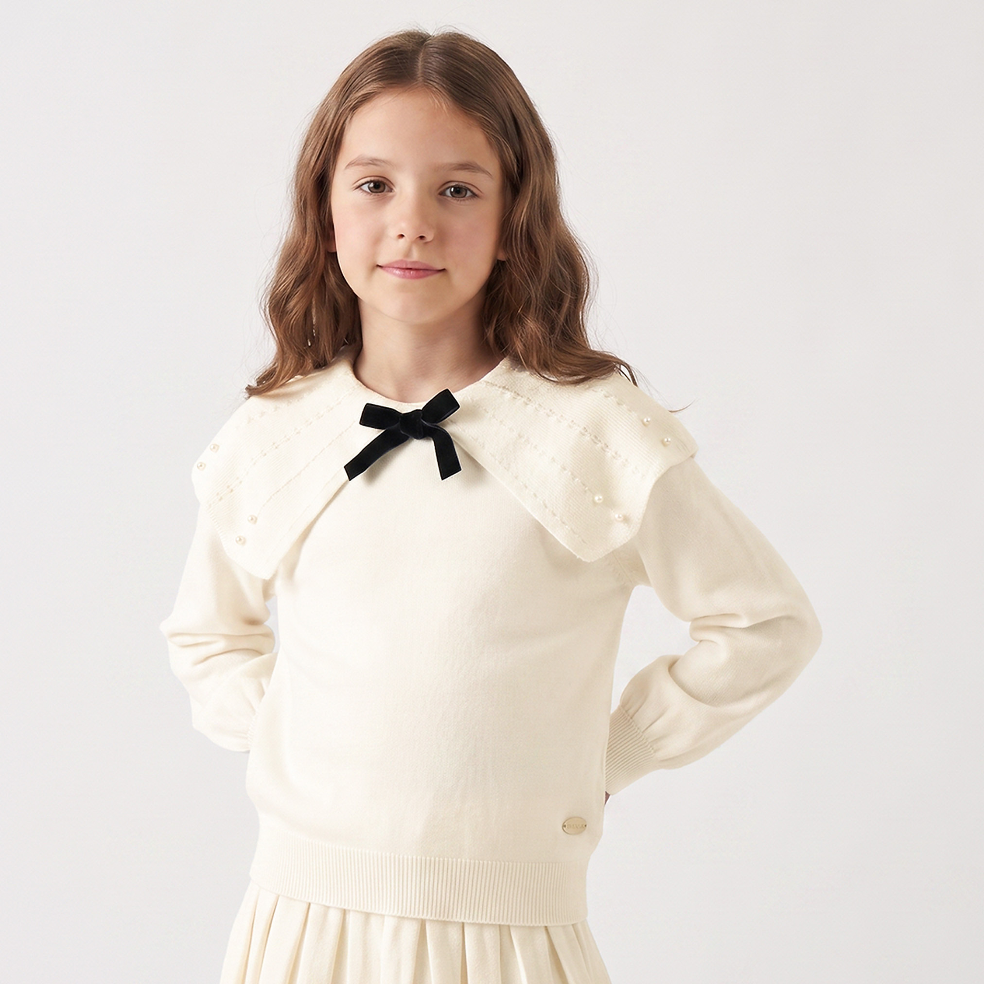 Eligo Collared Long Sleeves Sweater and Skirt Set with Tights-girls-clothing-setsandcoords-image-3