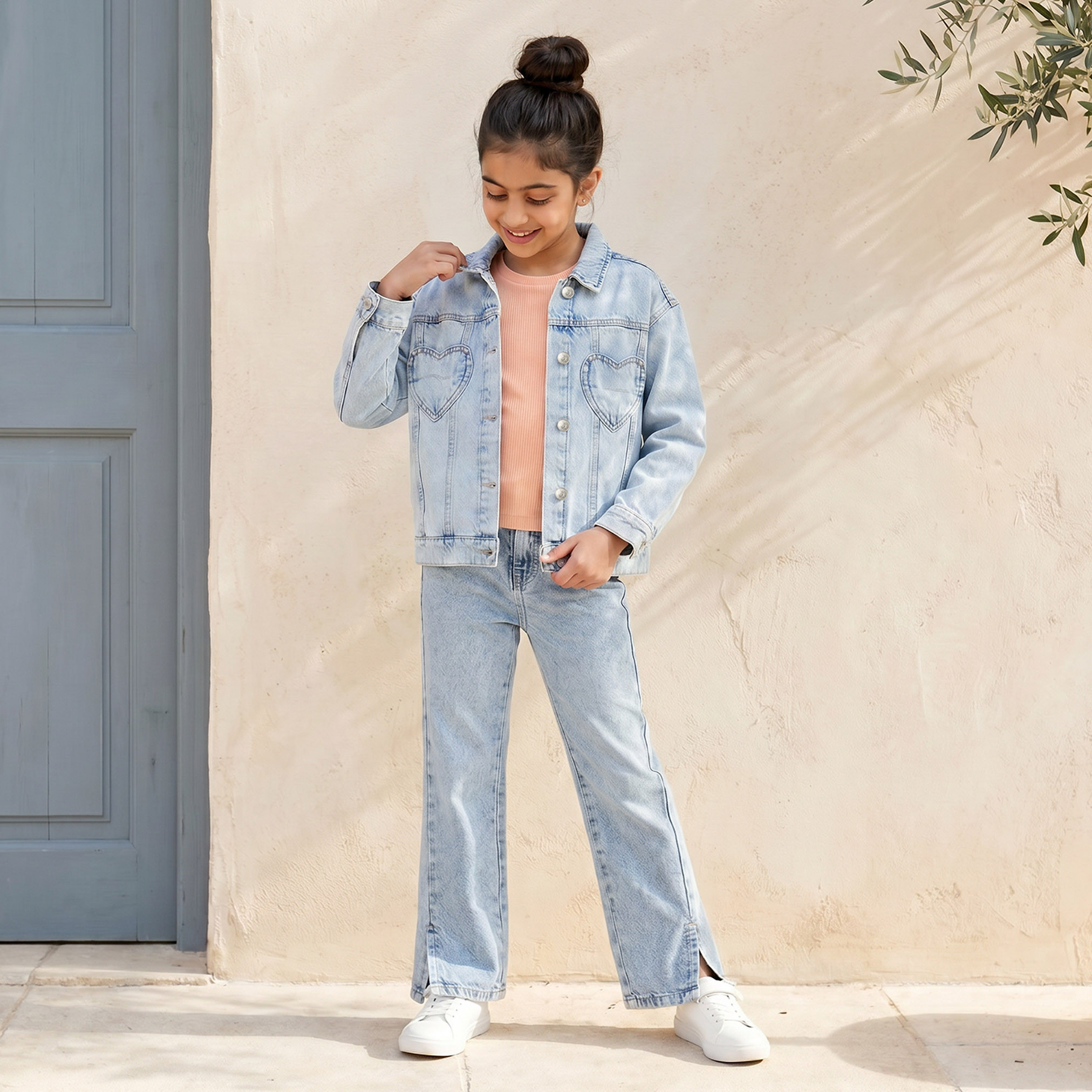 جاكيت بتصميم شكل قلب مع إغلاق بزر من لي كوبر-girls-clothing-jacketsandcoats-image-2