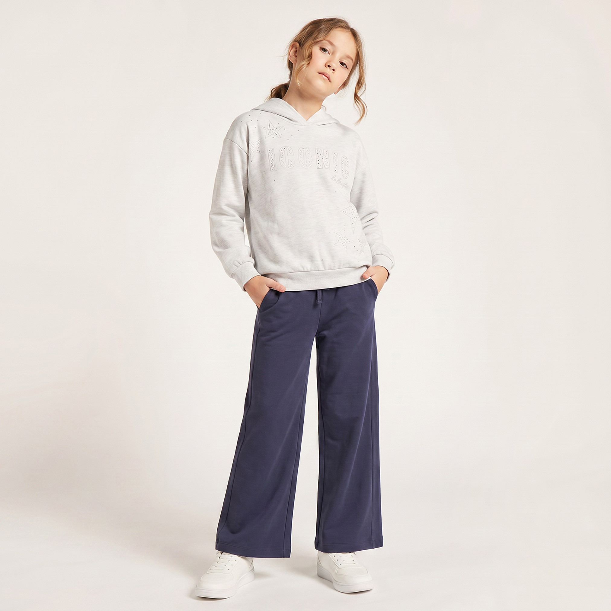 Lee Cooper Hooded Sweatshirt with Long Sleeves-girls-clothing-sweatshirts-image-6