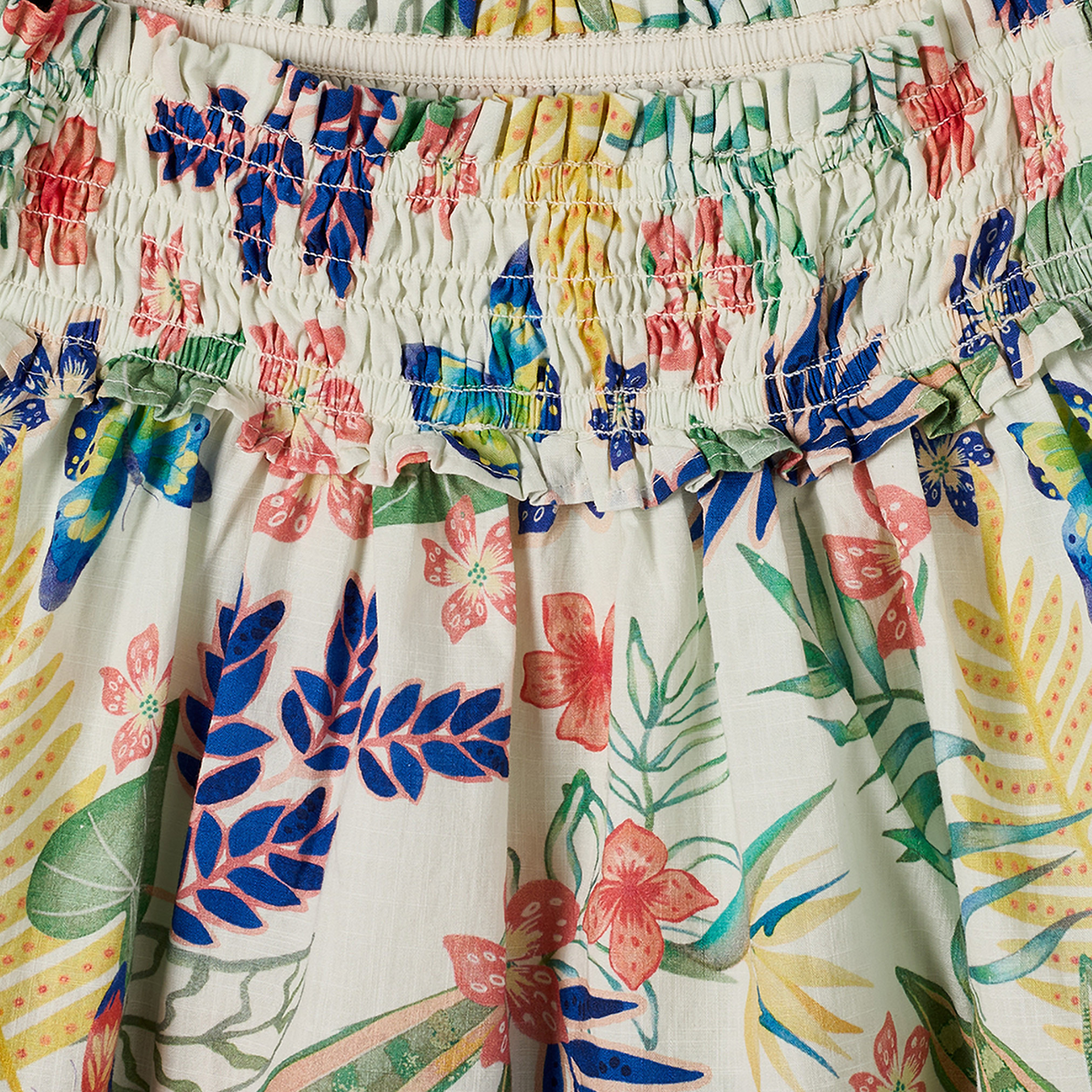 Lee Cooper Round Neck Short Sleeves Top and Skirt Set with Floral Print-girls-clothing-setsandcoords-image-6