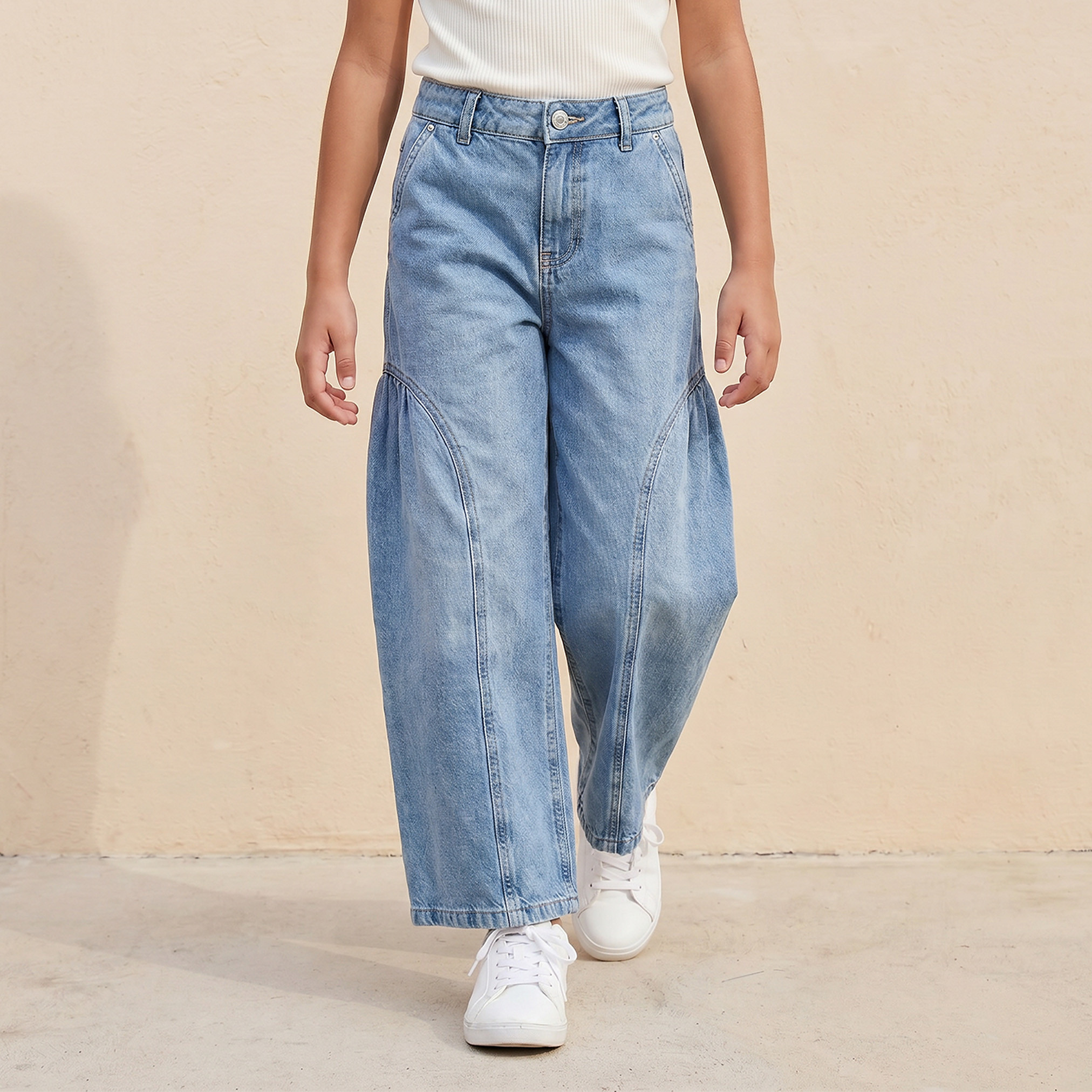 بنطلون جينز بخصر متوسط الارتفاع من لي كوبر-girls-clothing-bottoms-jeansandjoggers-image-1