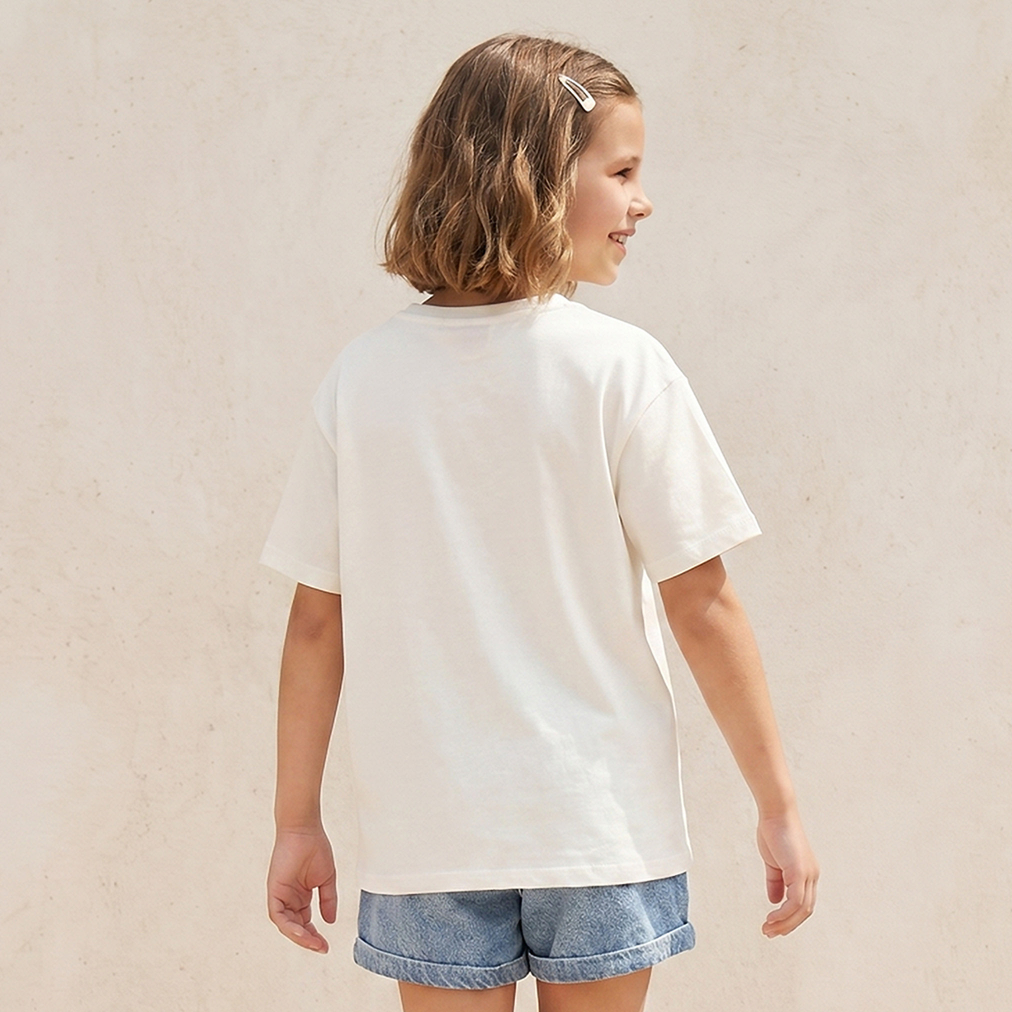 Sanrio Crew Neck Short Sleeves T-shirt with Hello Kitty Print-girls-clothing-tshirts-image-3