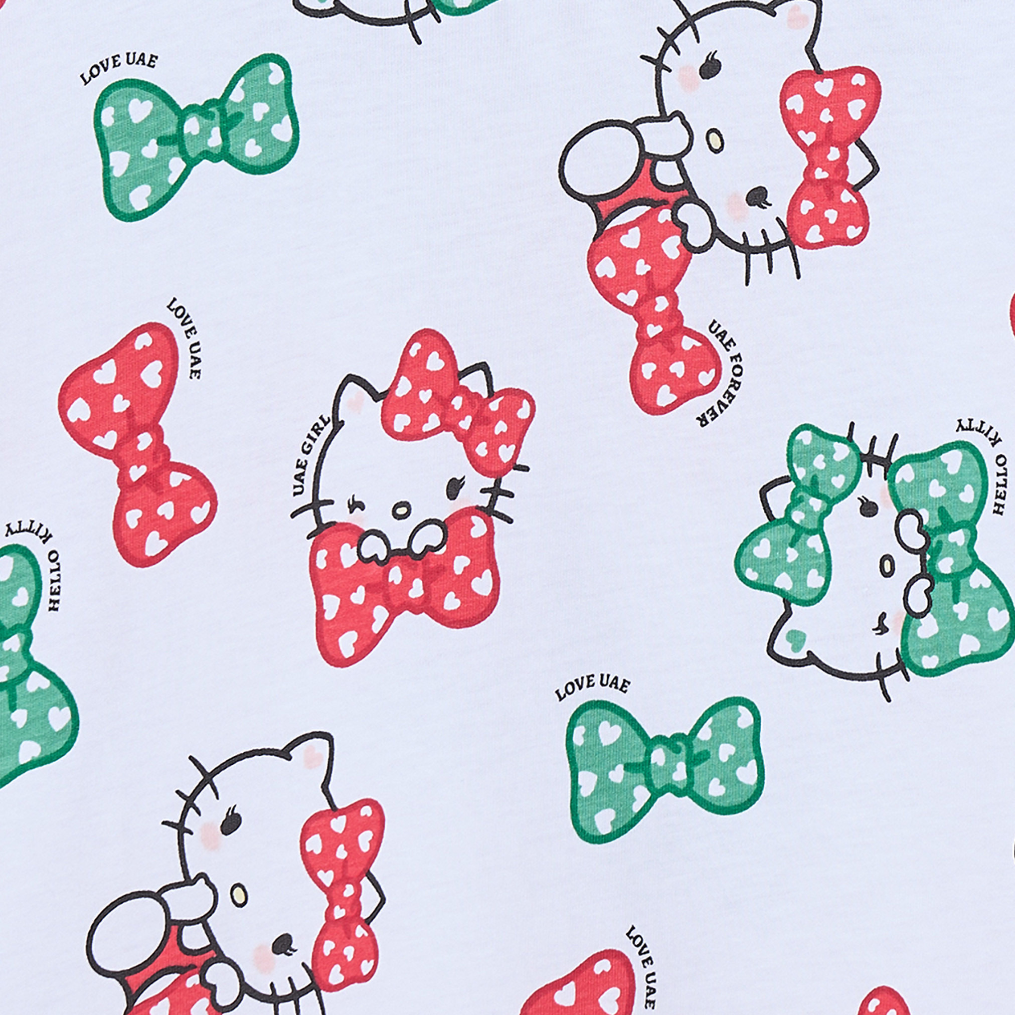 تيشيرت بياقة ضيقة وأكمام طويلة وطبعات اليوم الوطني الإماراتي من سانريو-girls-clothing-tshirts-image-4