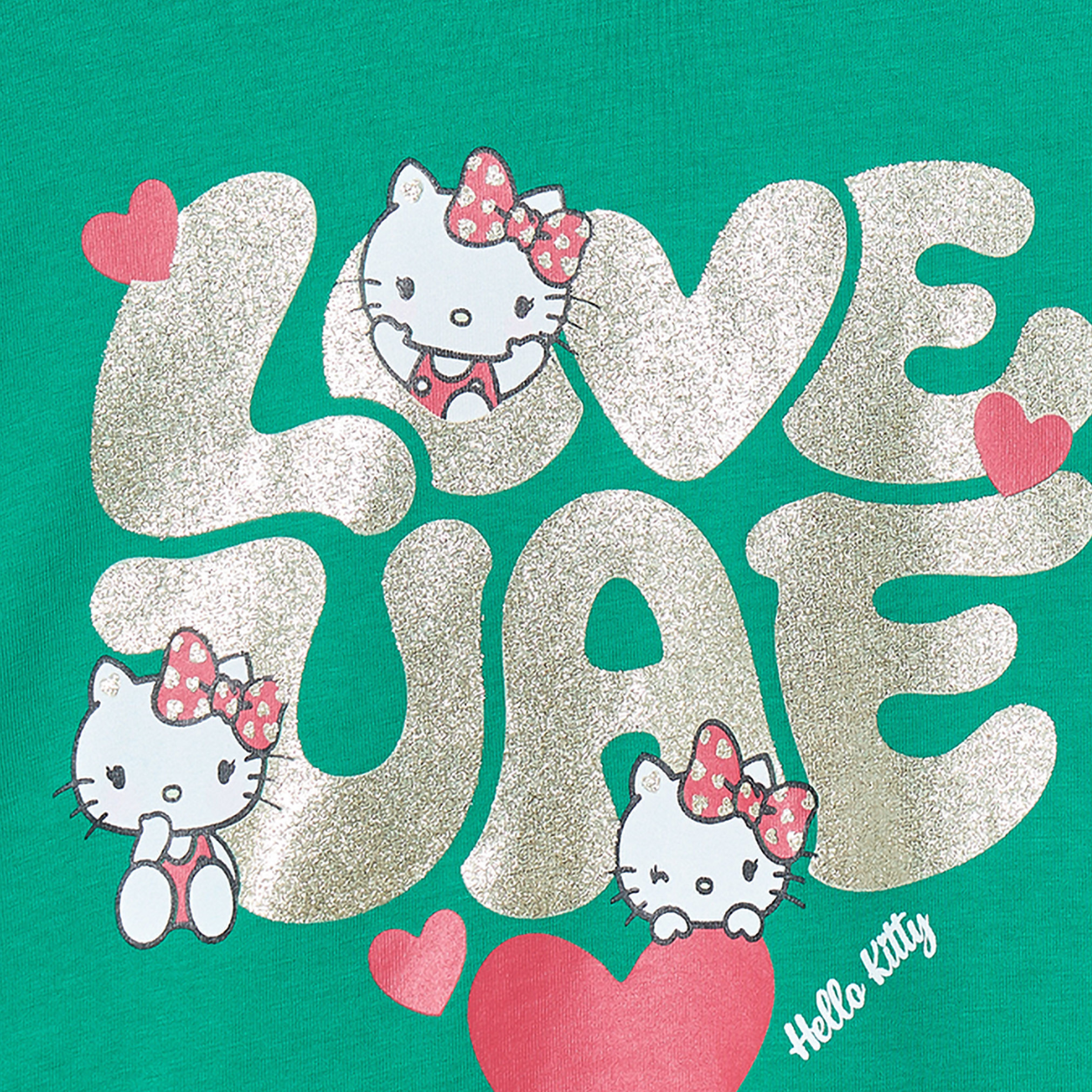 Sanrio Crew Neck Long Sleeves T-shirt with Hello Kitty Print-girls-clothing-tshirts-image-4