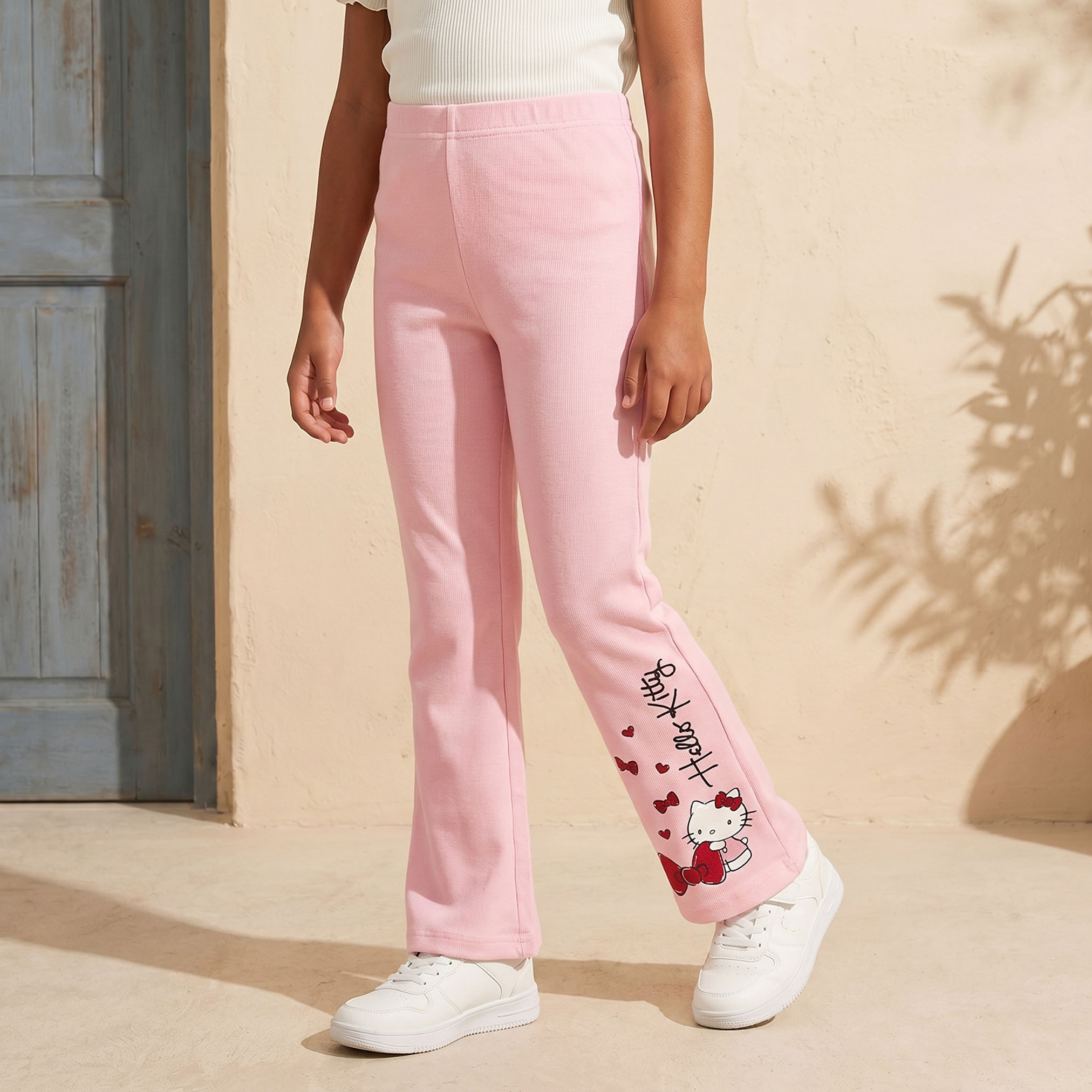 Sanrio Leggings with Hello Kitty Print-girls-clothing-bottoms-leggings-image-1