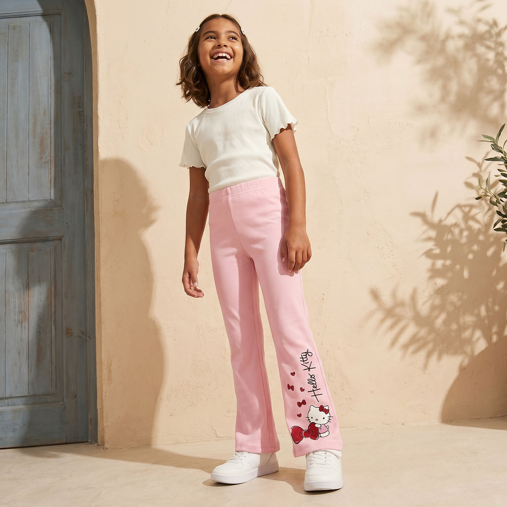 Sanrio Leggings with Hello Kitty Print-girls-clothing-bottoms-leggings-image-5