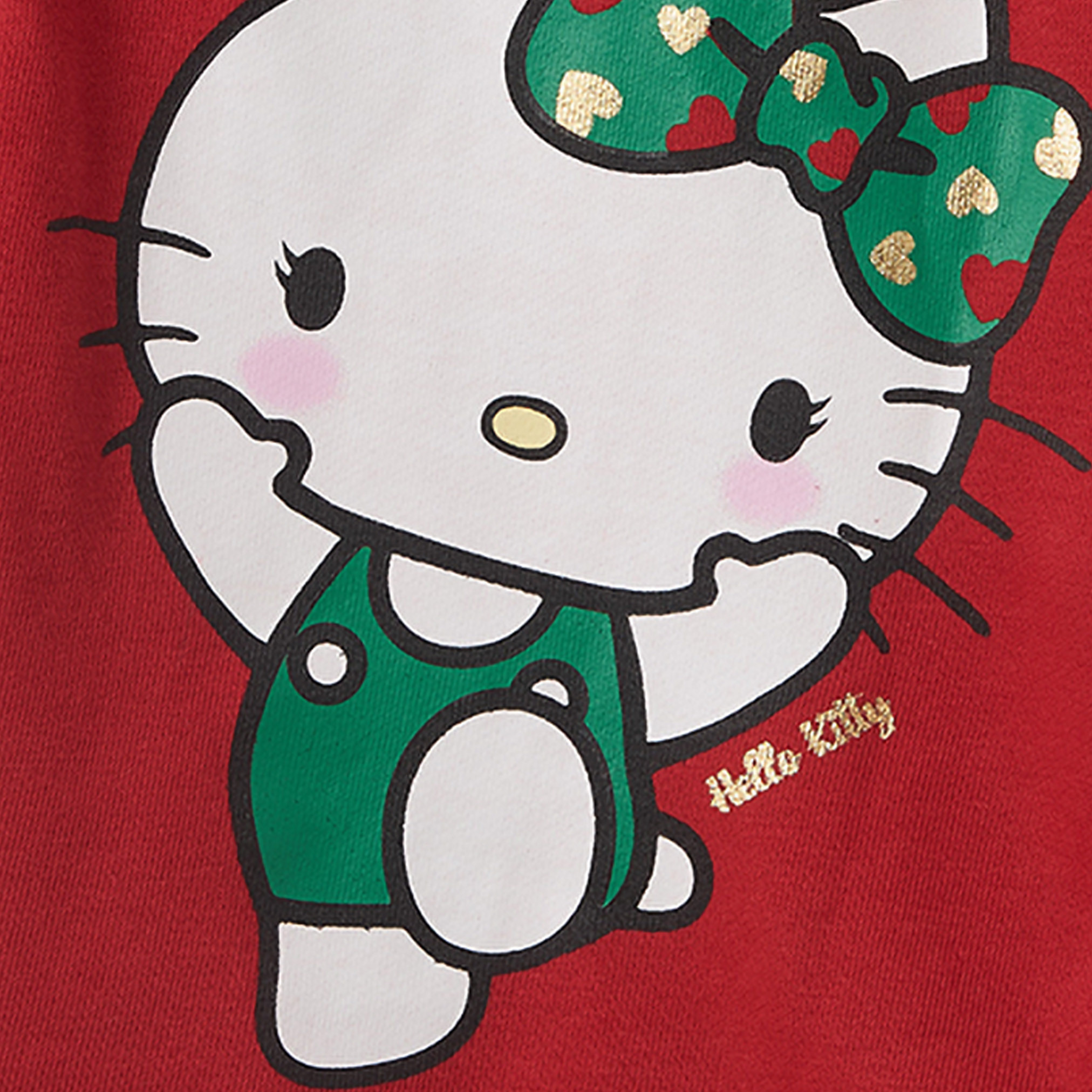 Sanrio Trousers with Hello Kitty Print, Drawstring Waist-girls-clothing-bottoms-trousers-image-4