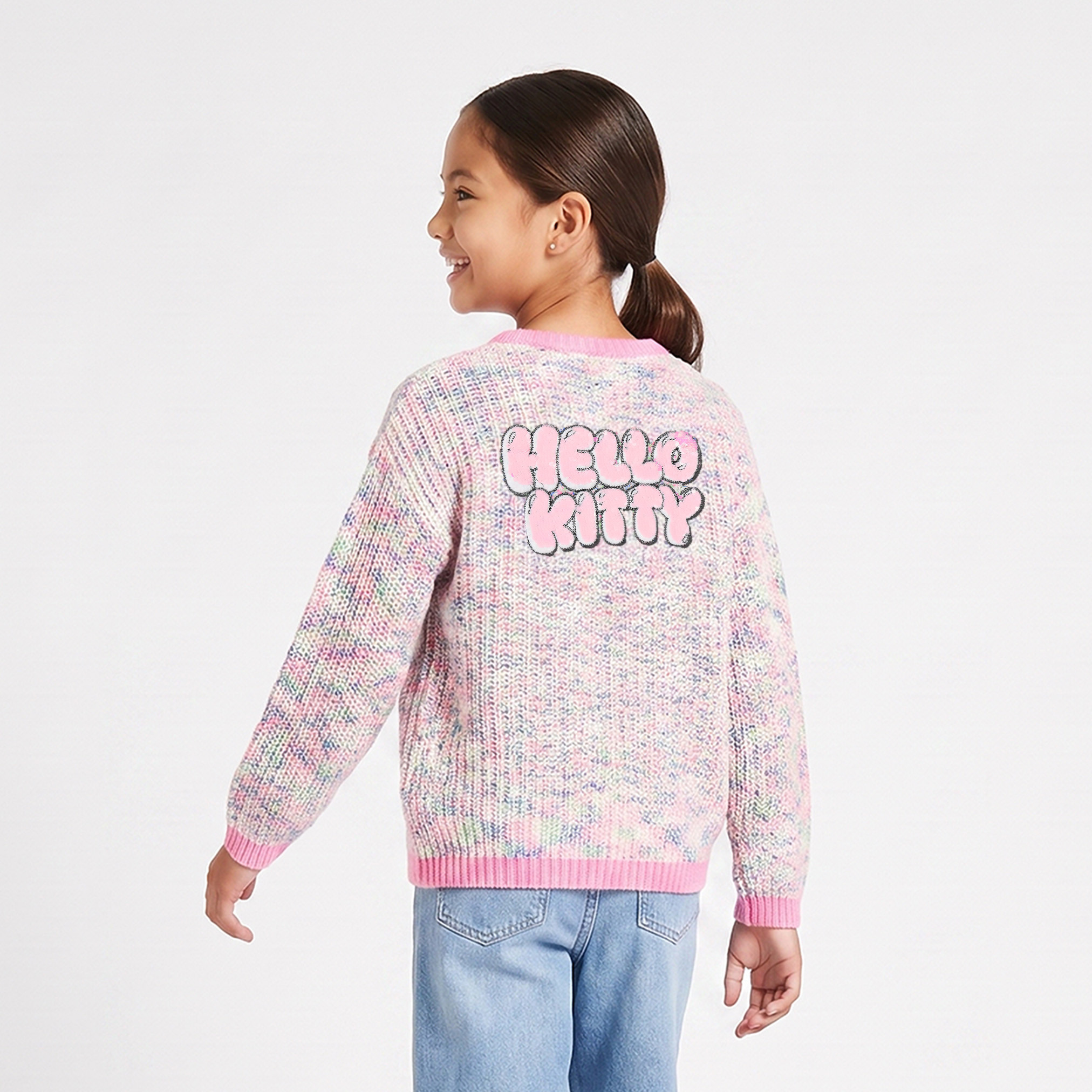 سويتر بأكمام طويلة مزين بطبعة هيلو كيتي من سانريو-girls-clothing-jumpersandcardigans-image-3