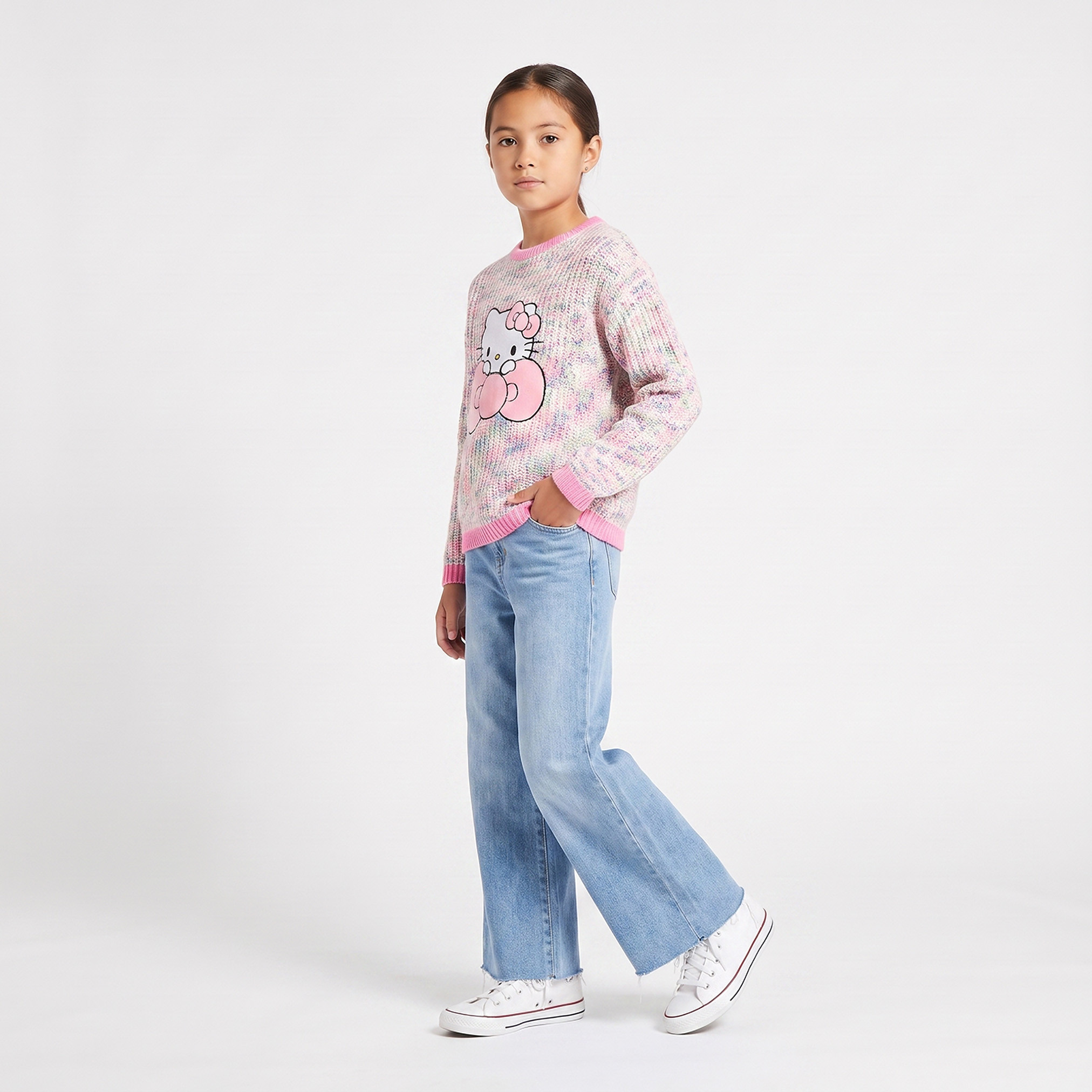 سويتر بأكمام طويلة مزين بطبعة هيلو كيتي من سانريو-girls-clothing-jumpersandcardigans-image-6