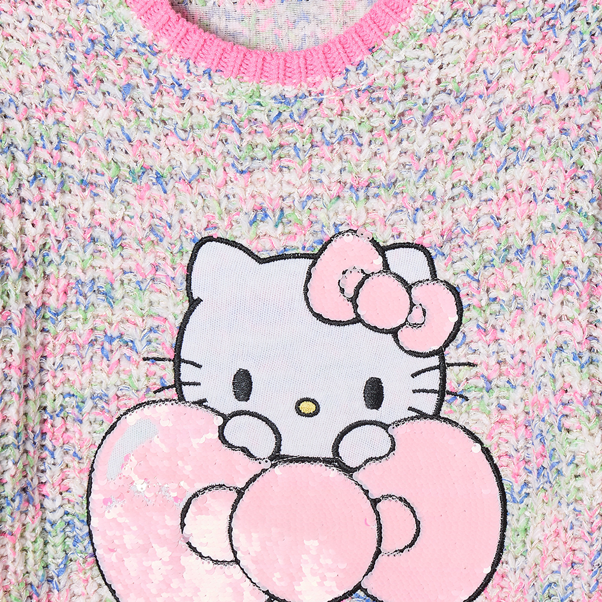 سويتر بأكمام طويلة مزين بطبعة هيلو كيتي من سانريو-girls-clothing-jumpersandcardigans-image-4