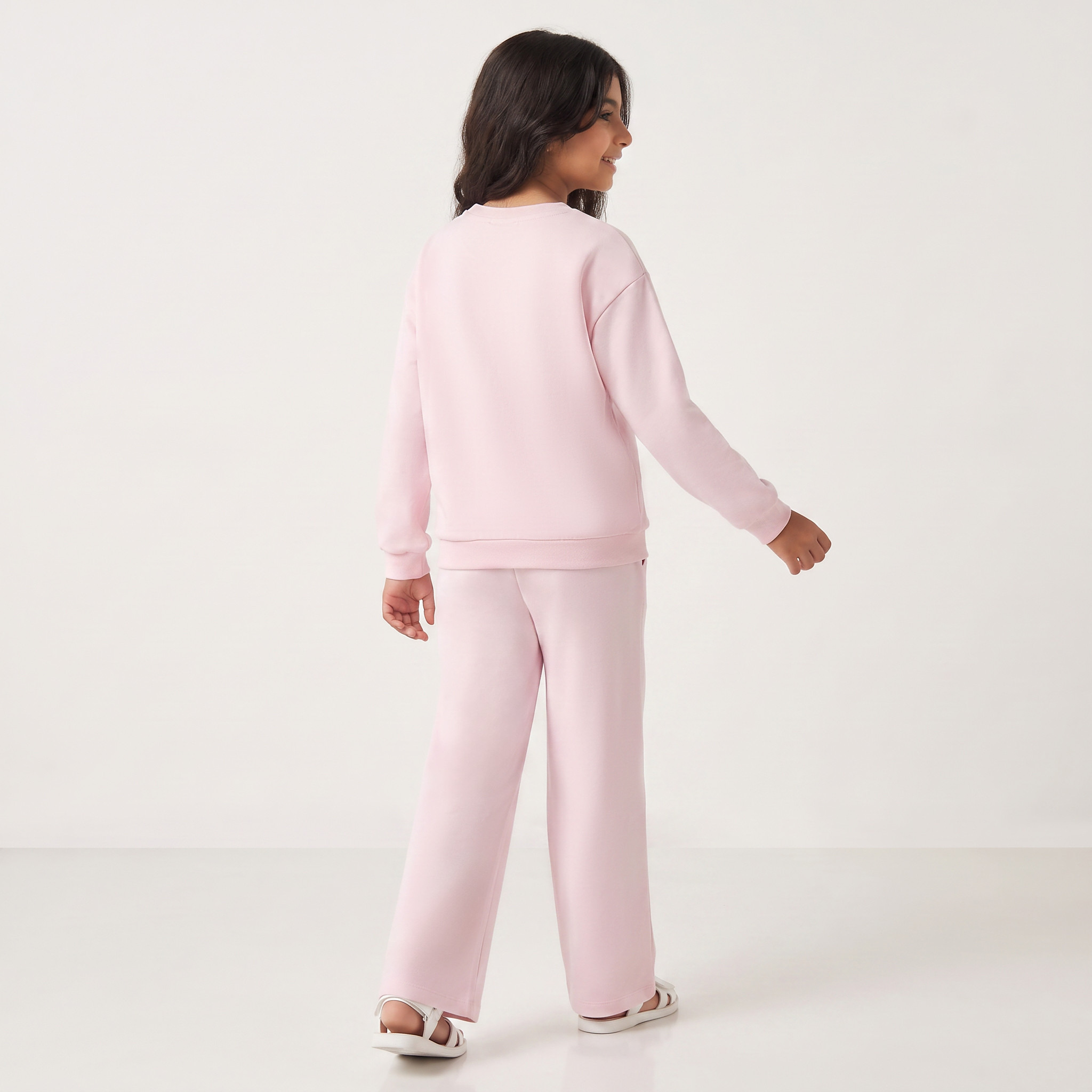 Sanrio Crew Neck Long Sleeves Sweatshirt and Pyjama Set with Hello Kitty Print-girls-clothing-setsandcoords-image-4